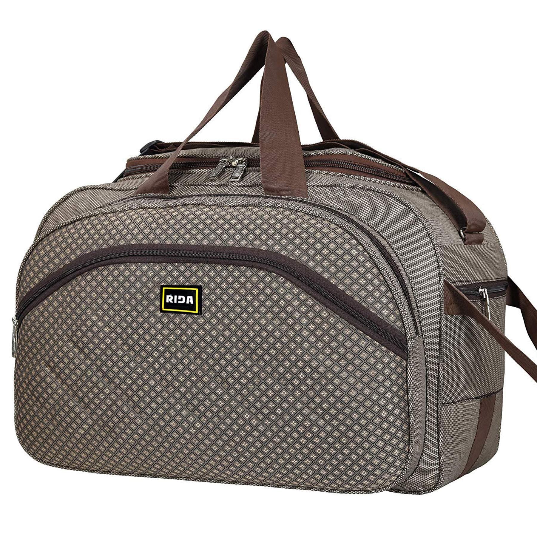 RIDA Bag (Expandable) 50L Waterproof Polyester Lightweight Luggage Travel Duffel Bag with 2 Wheels