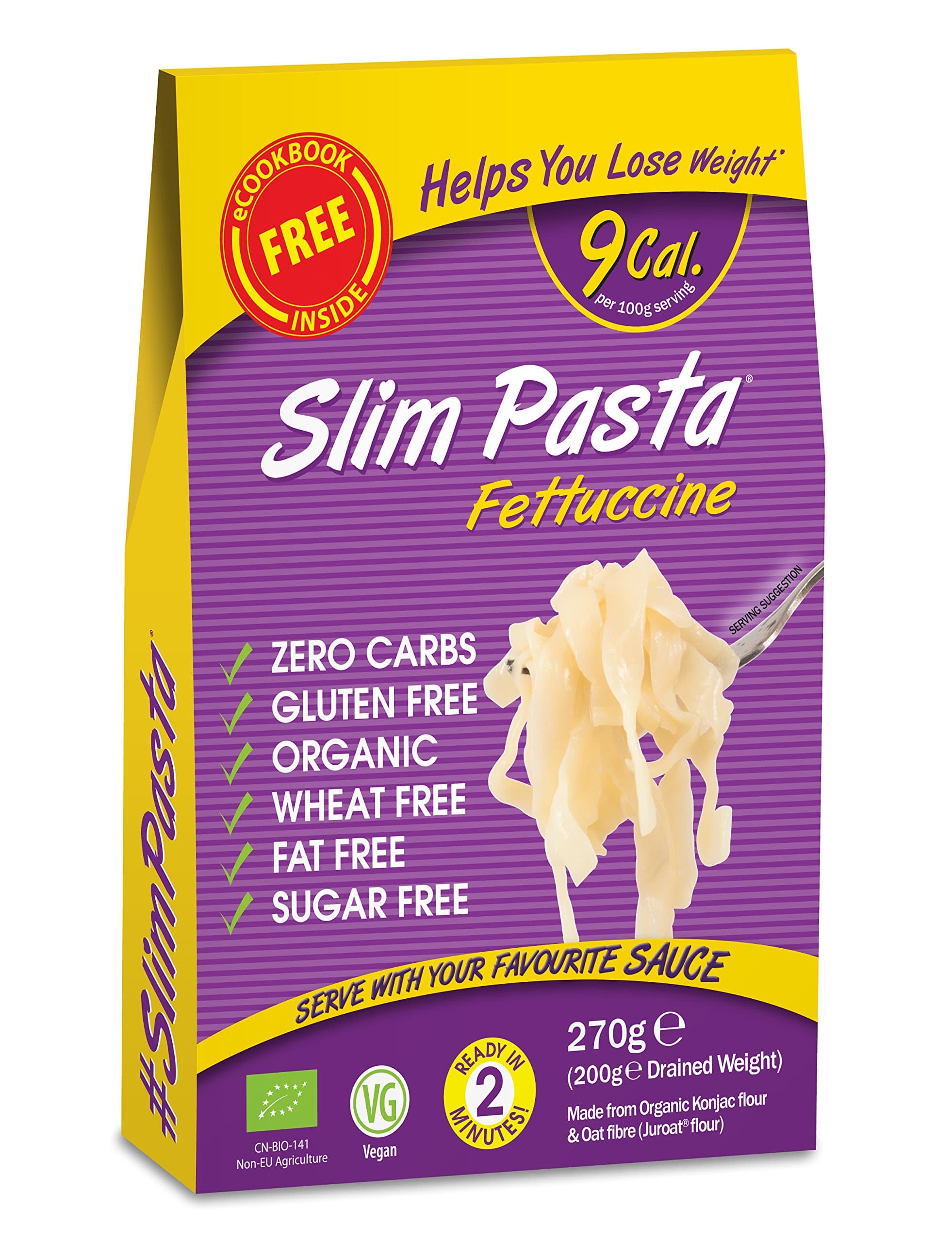 Slim Pasta Fettuccine 270 g (Pack of 5)