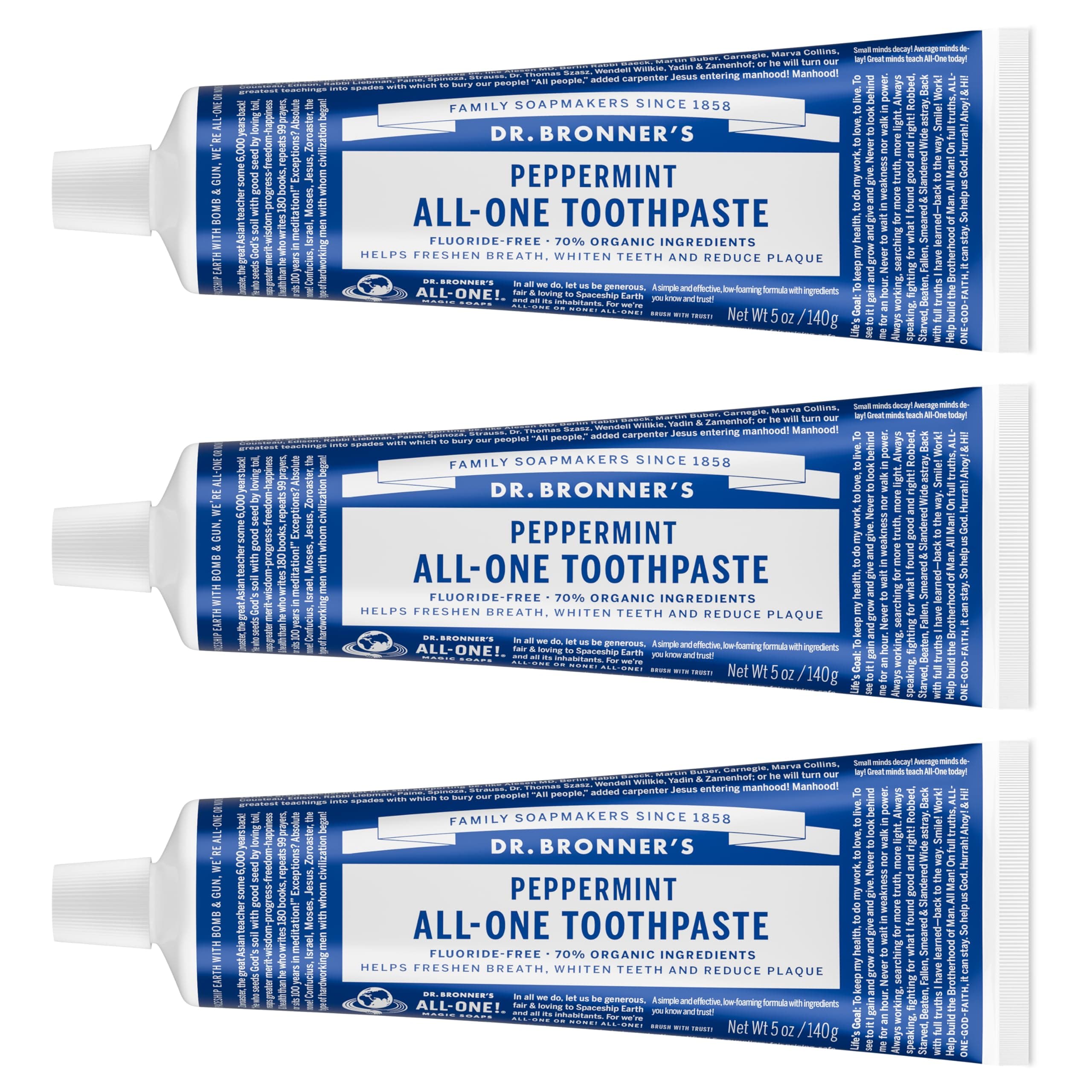 Dr Bronner's Peppermint All-One Toothpaste by Dr. Bronner's
