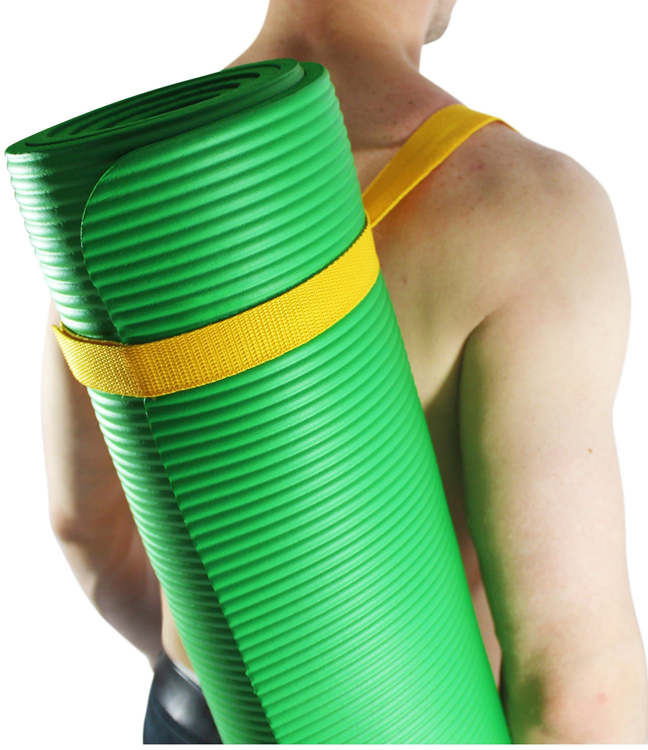 Exercise Yoga Mat for Kids and Adults - Extra Thick Foam, Folding Workout Mat - Double Sided Non Slip Floor Gripping Surface for Maximal Effectiveness