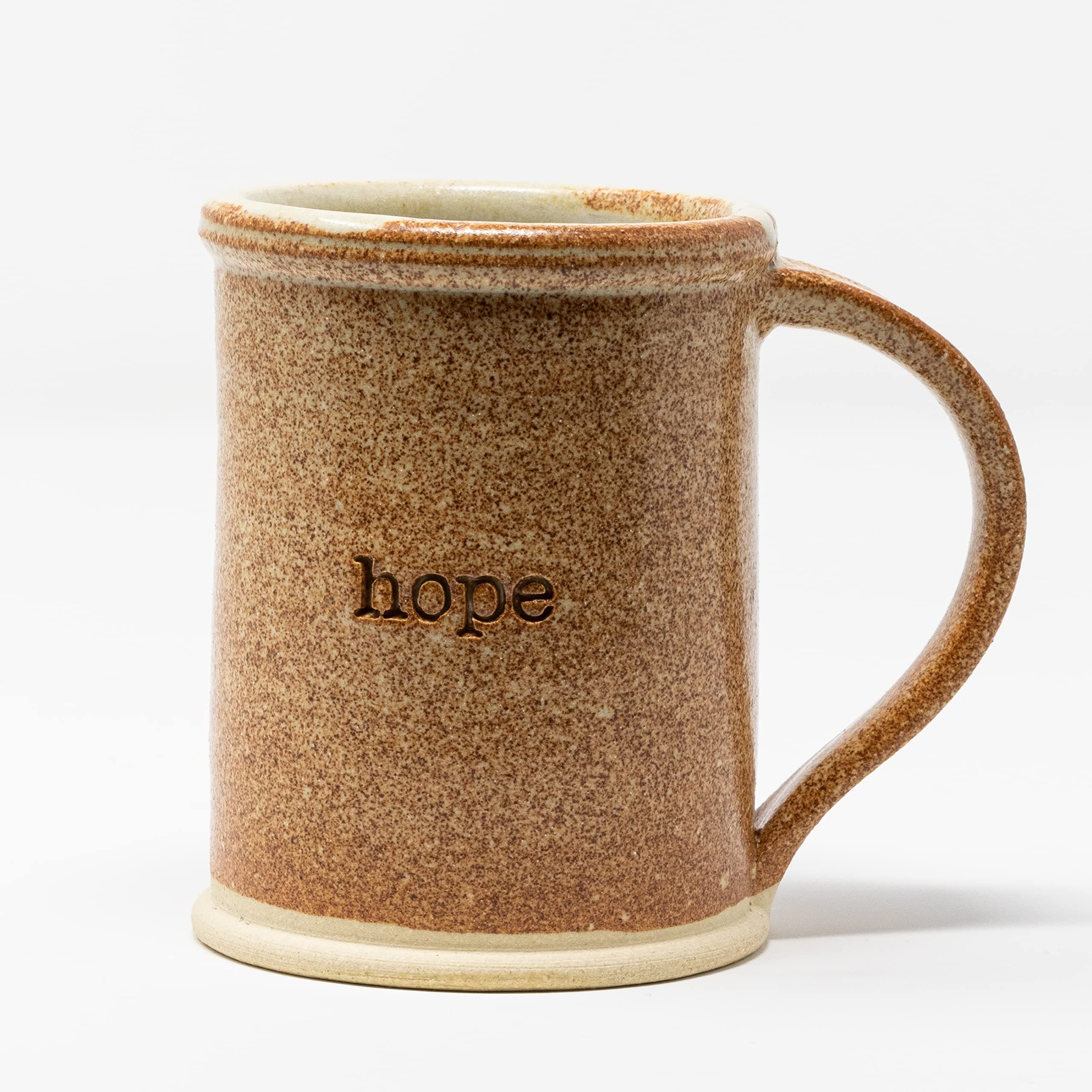 OUTPOST POTTERYHandmade Tea Coffee Mug (Grandpa's Barn - Hope, 10 fl oz Straight Shooter) C007
