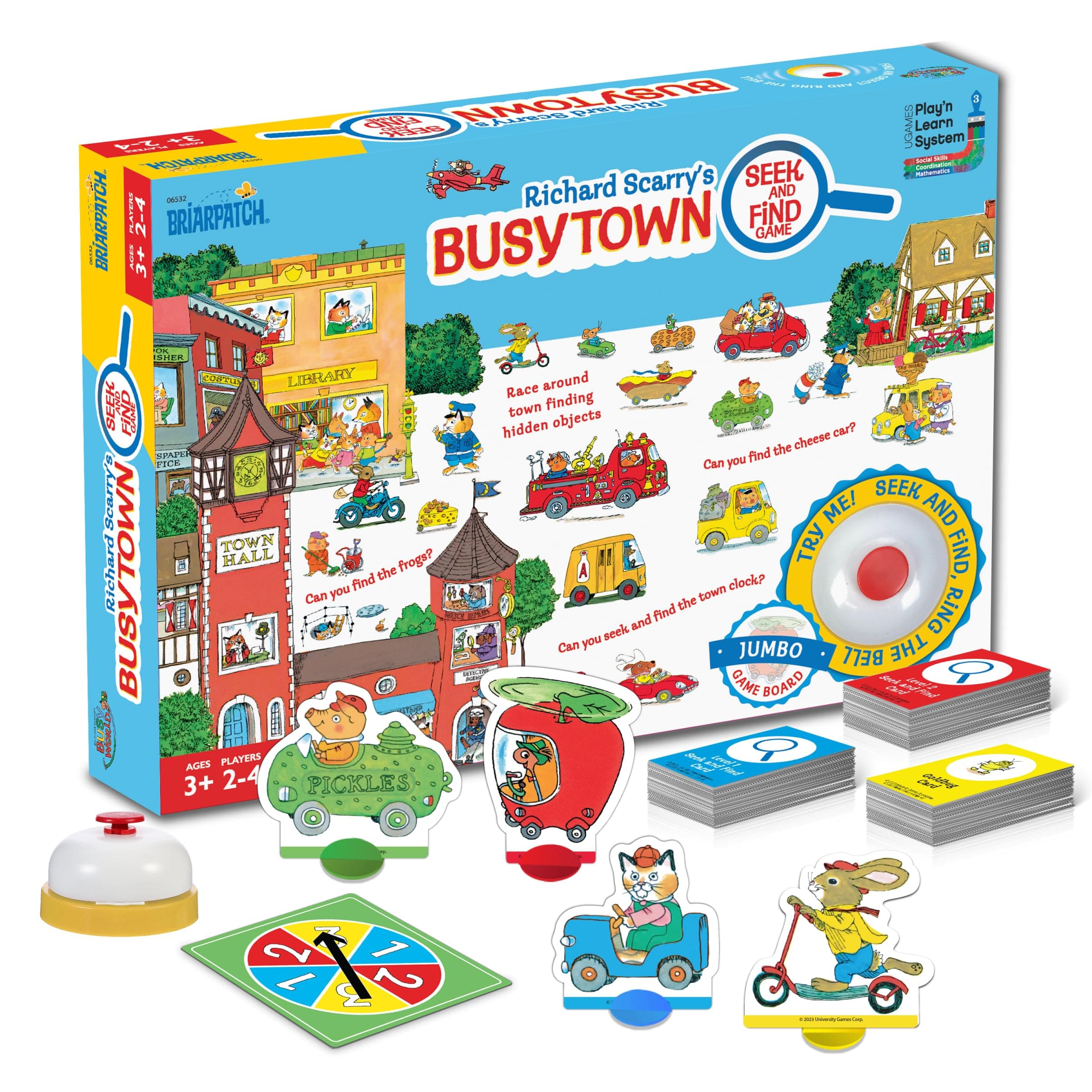 Briarpatch, Richard Scarry's Busytown Seek and Find Game, Based on Early Reader Books for Preschool, Kindergarten and 1st Grade
