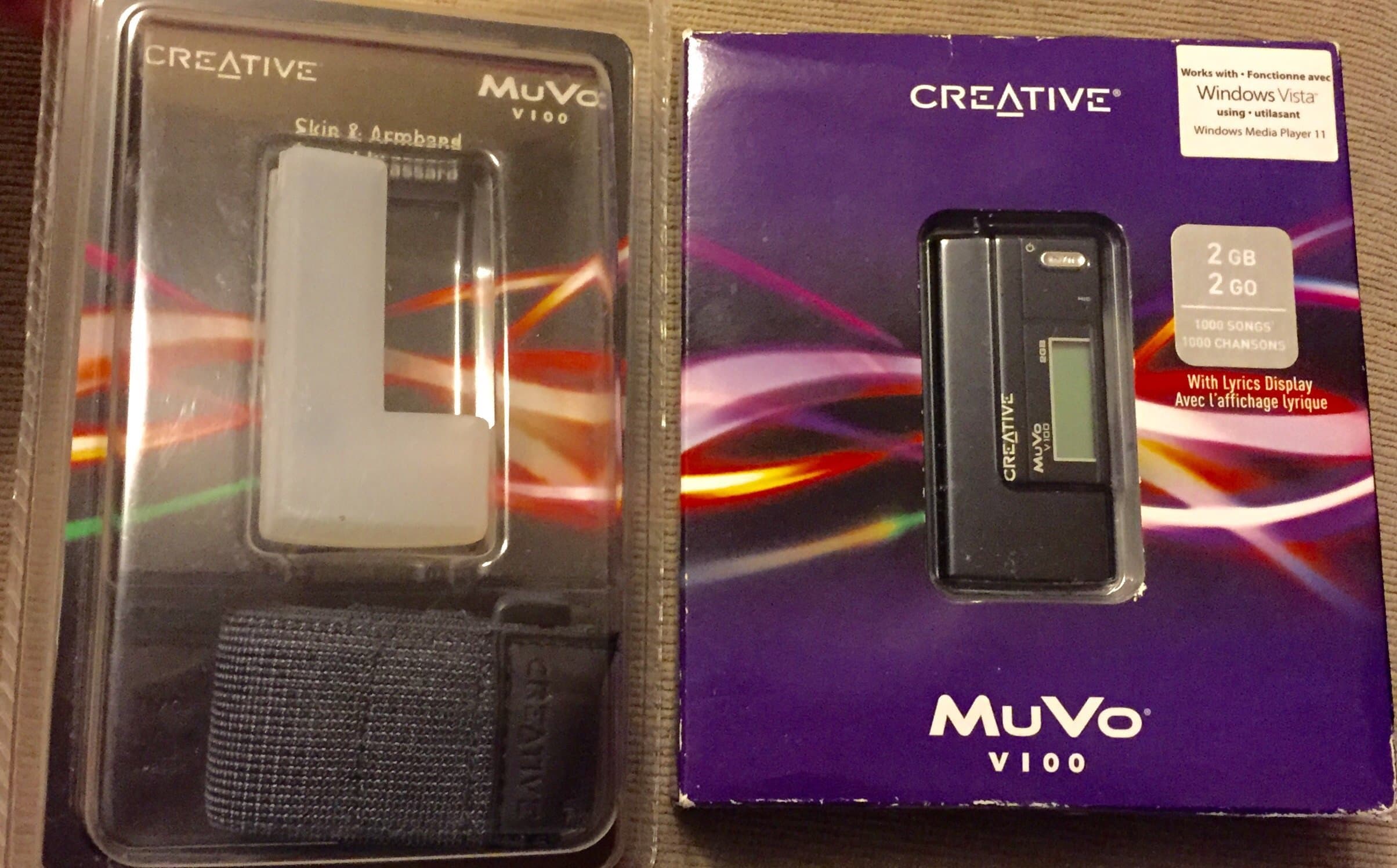 ** Rare Sealed ** Creative Muvo V100 Black 2 Gb Digital Media Player