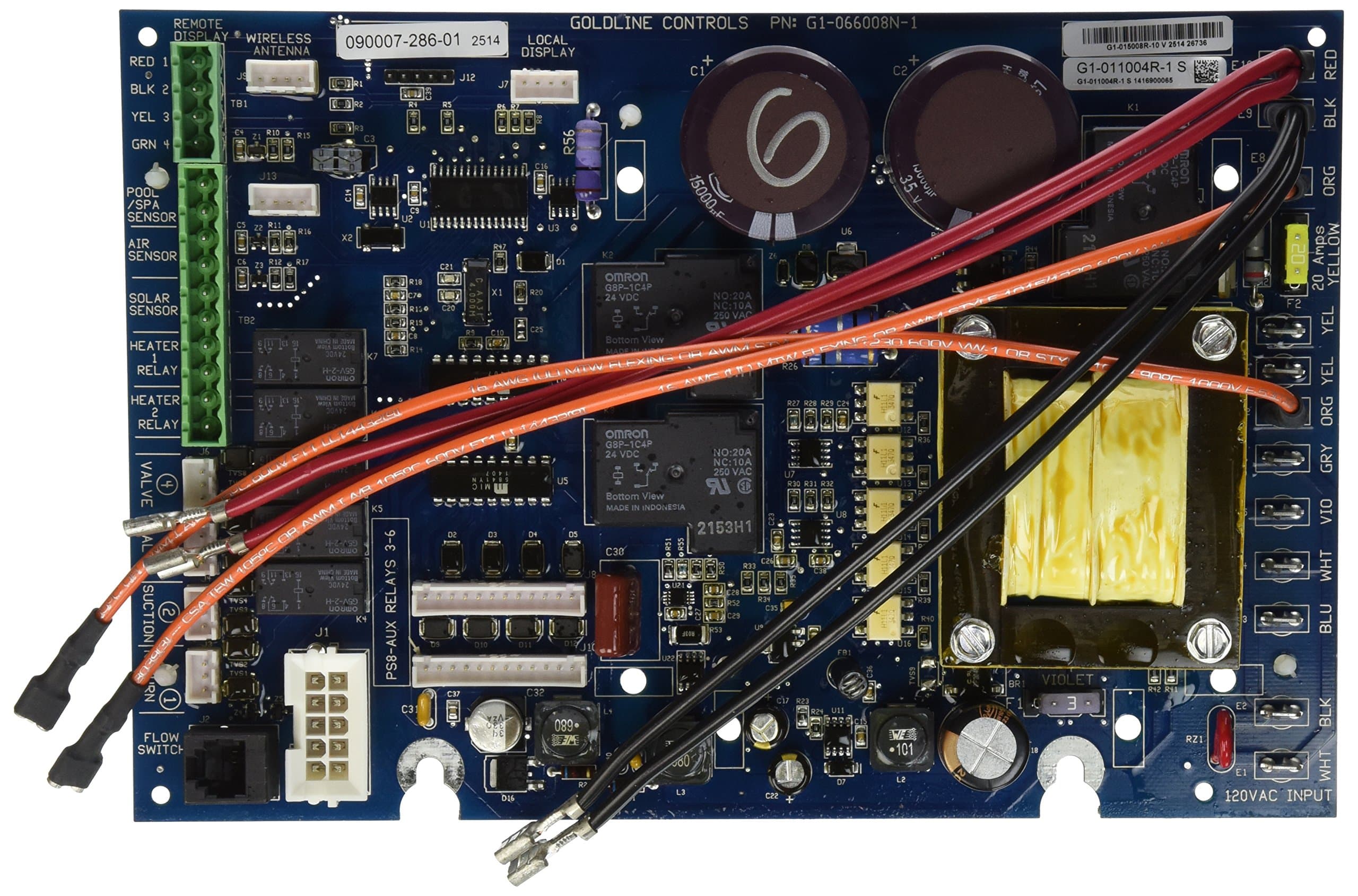 Hayward GLX-PCB-MAIN Replacement Main PCB Printed Circuit Board for Hayward Goldline AquaLogic and AquaPlus Automation Systems