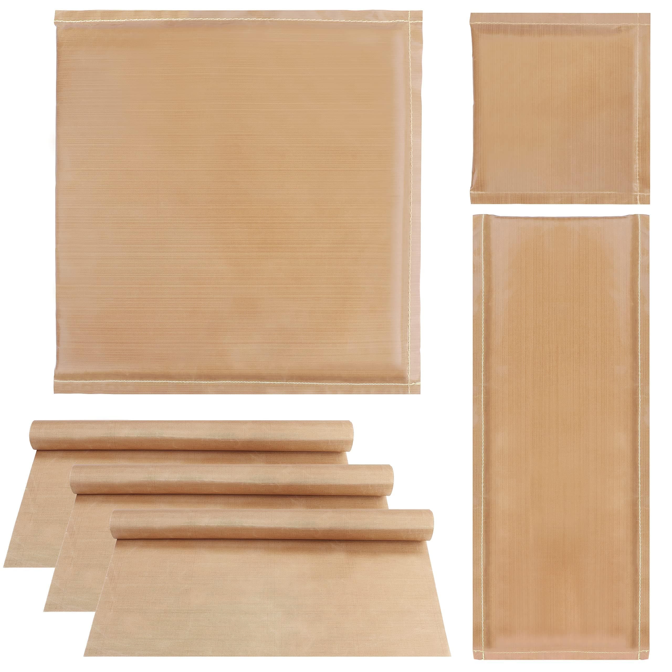 3 Pack Heat Press Pillow Bundle - 3 Sizes of Transfer Teflon Pillow and 3 Heat Sheets - Reusable Heat Resistant Mats for Heat Press Digital Transfer, Ironing, and Vinyl Projects