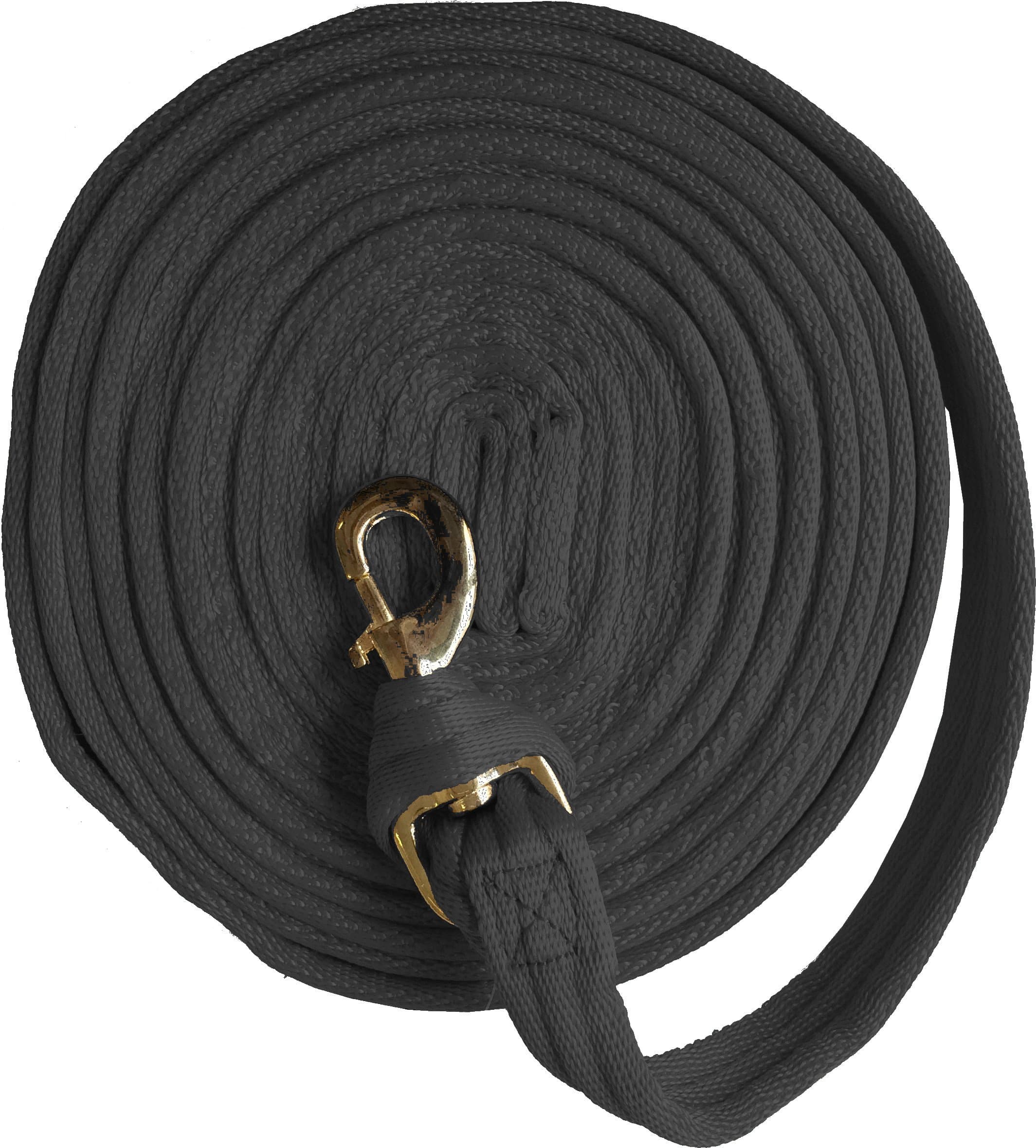 JumpTec Unisex's 520108002 Padded Lunging Rein, Black, 8 m