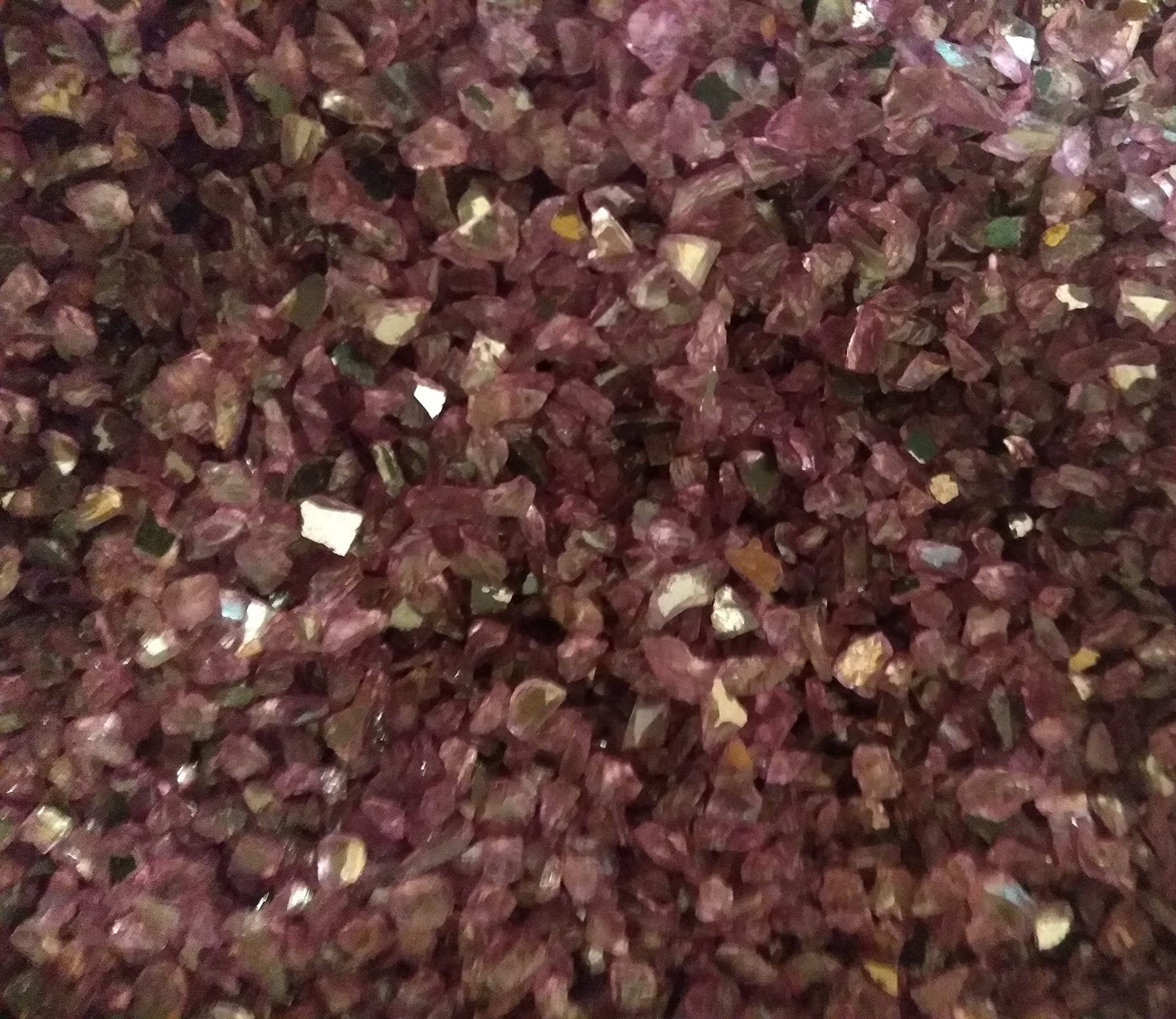 SOOTHING IDEAS 100g Violet Mirror Glass Granules 1-4mm Home Garden Wedding Craft Aquarium Memorial
