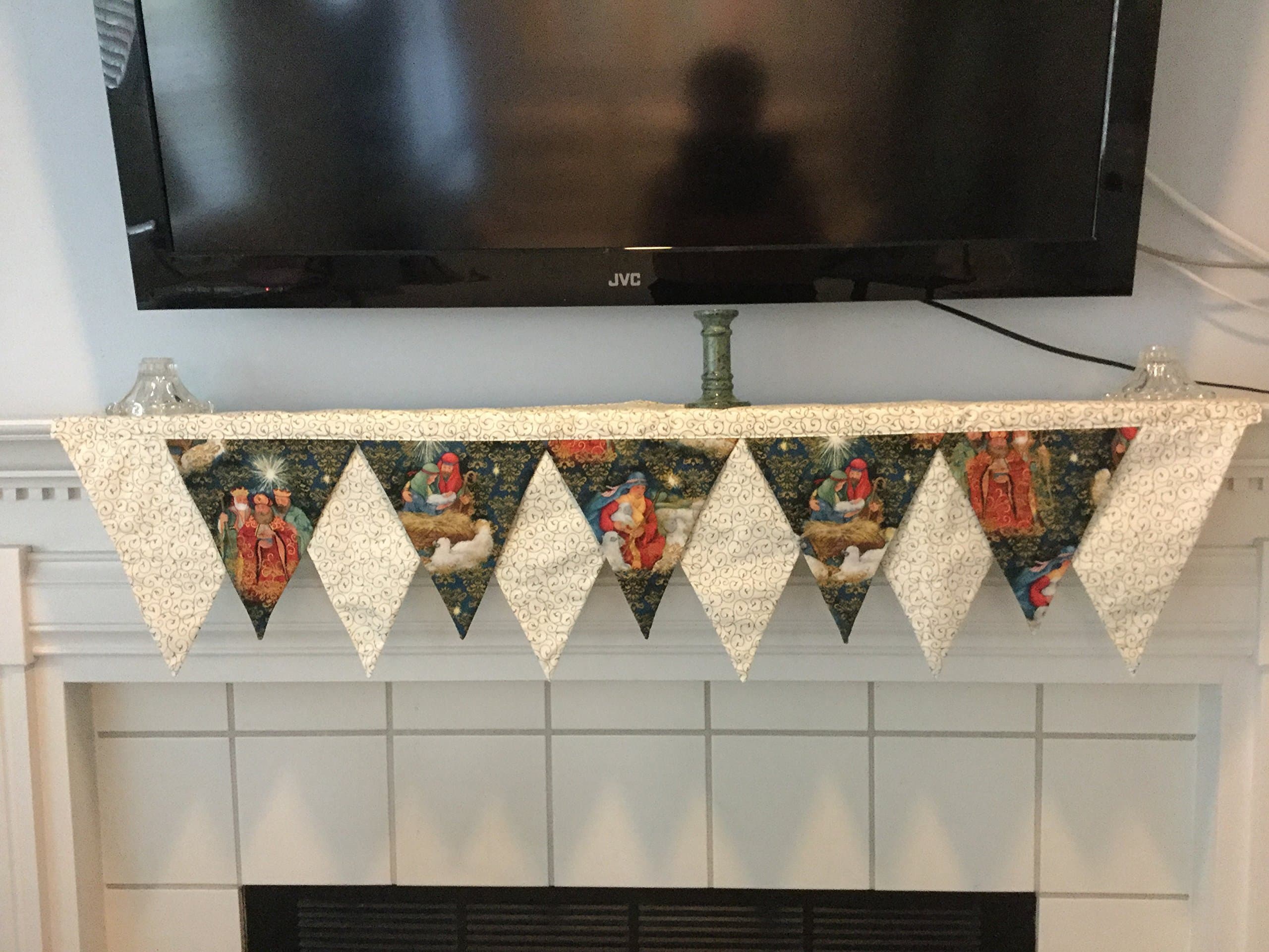 The Real Christmas Story Mantel Scarf