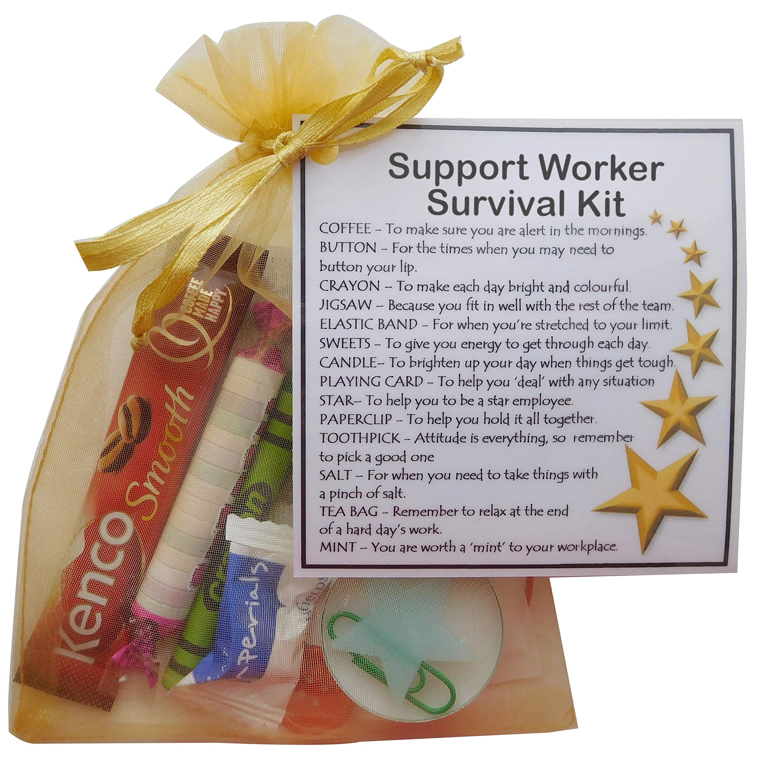 Support Worker Survival Kit (New job, Support Worker gift, Secret santa gift for Support Worker gift)