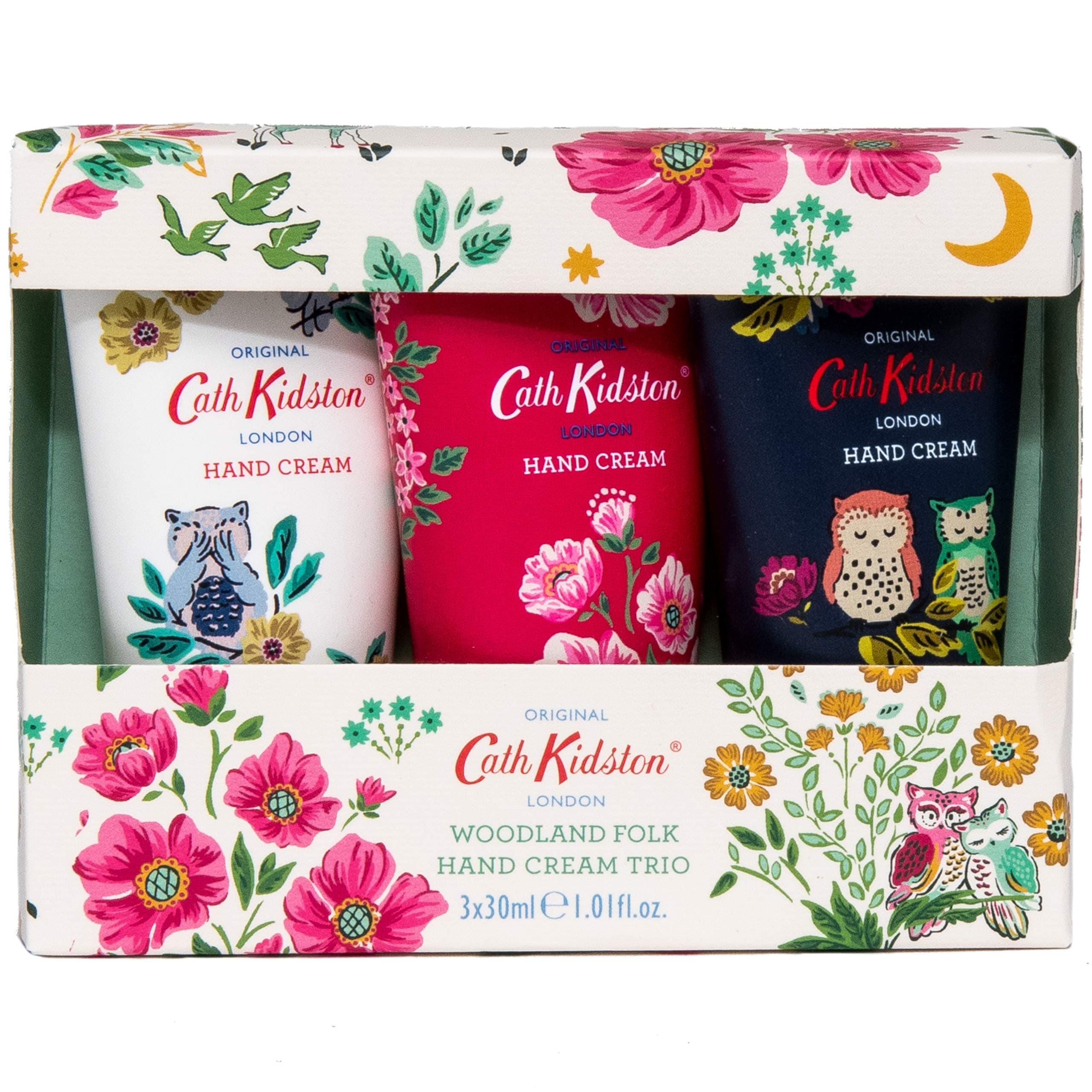 Cath Kidston Magical Woodland Everyday Hand Cream Trio Travel Size Gift Set, 3 x 30ml