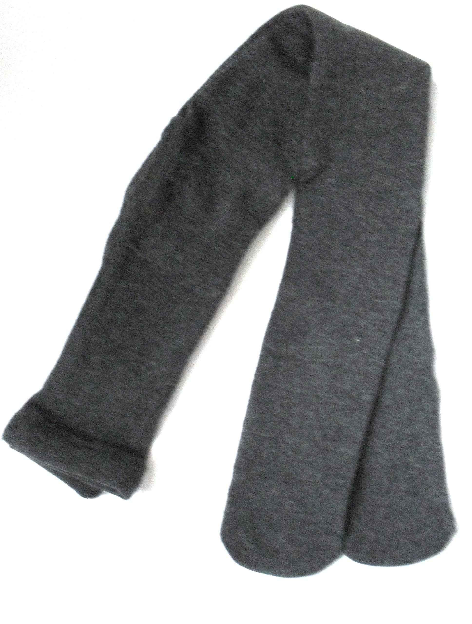 2 Pairs Girls Cotton Rich School Tights Grey Black Or Navy (Age