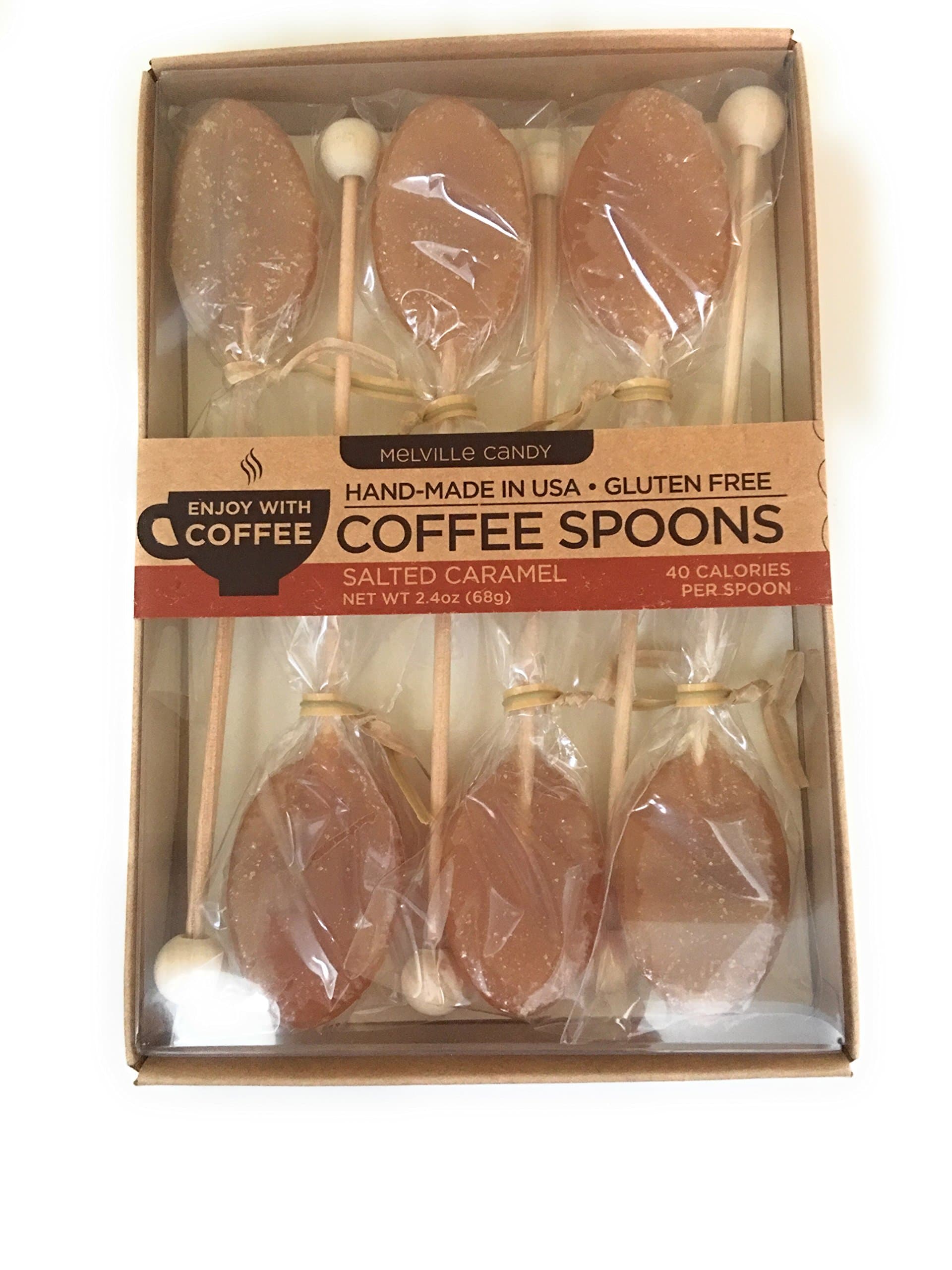 Melville Candy Coffee Spoons ~ 6 spoons (Salted Caramel)