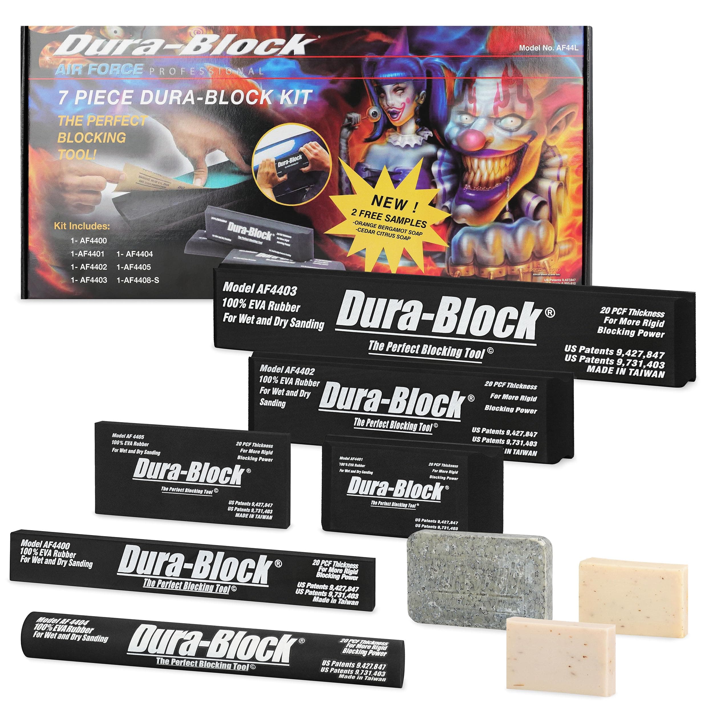 Dura-Block Trade Associates AF44L 7 Piece Sanding Kit