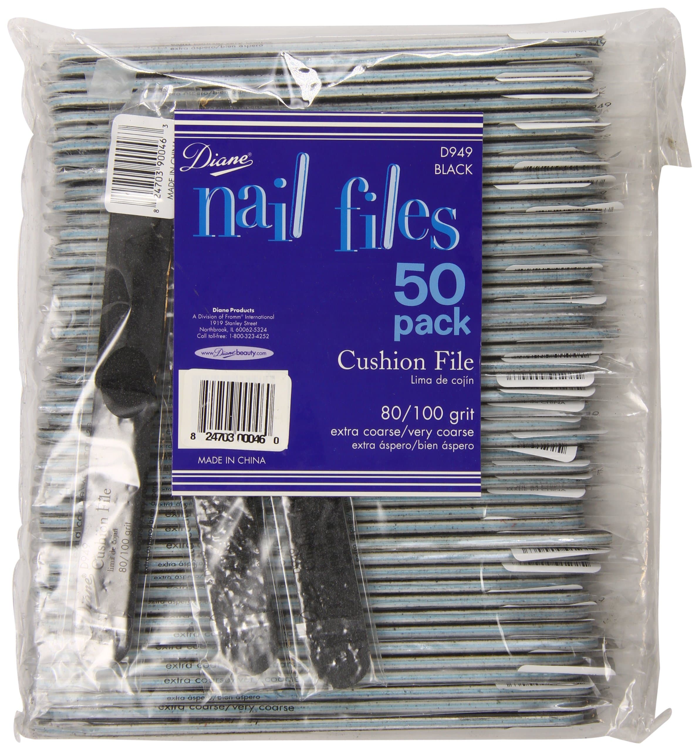 Diane Shaping 80/100 Cushion Nail File, 50 Count