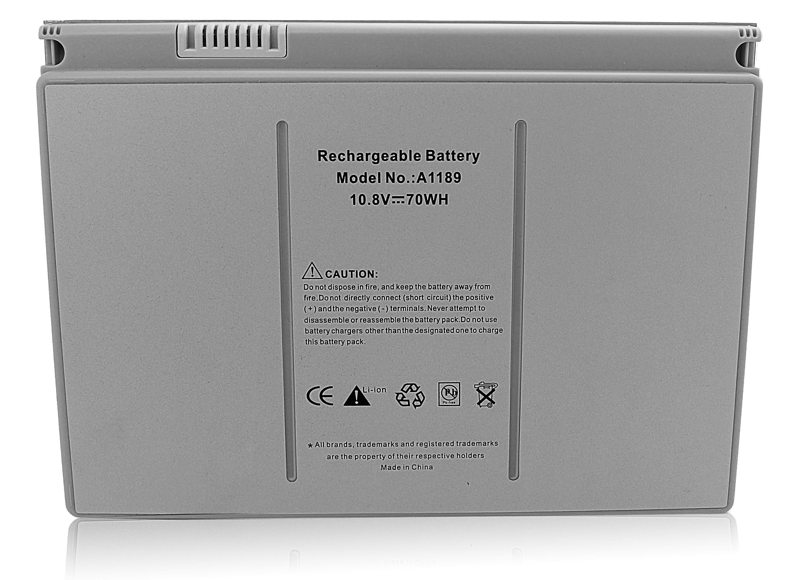 ADDWR New Laptop Battery for Apple A1189 A1151 A1212 A1229 A1261 Macbook Pro 17" MA092LL/A MA611LL/A MA897LL/A MB166LL/A MB766LL/A MA458LL/A [Li-polymer 10.8V 70Wh]