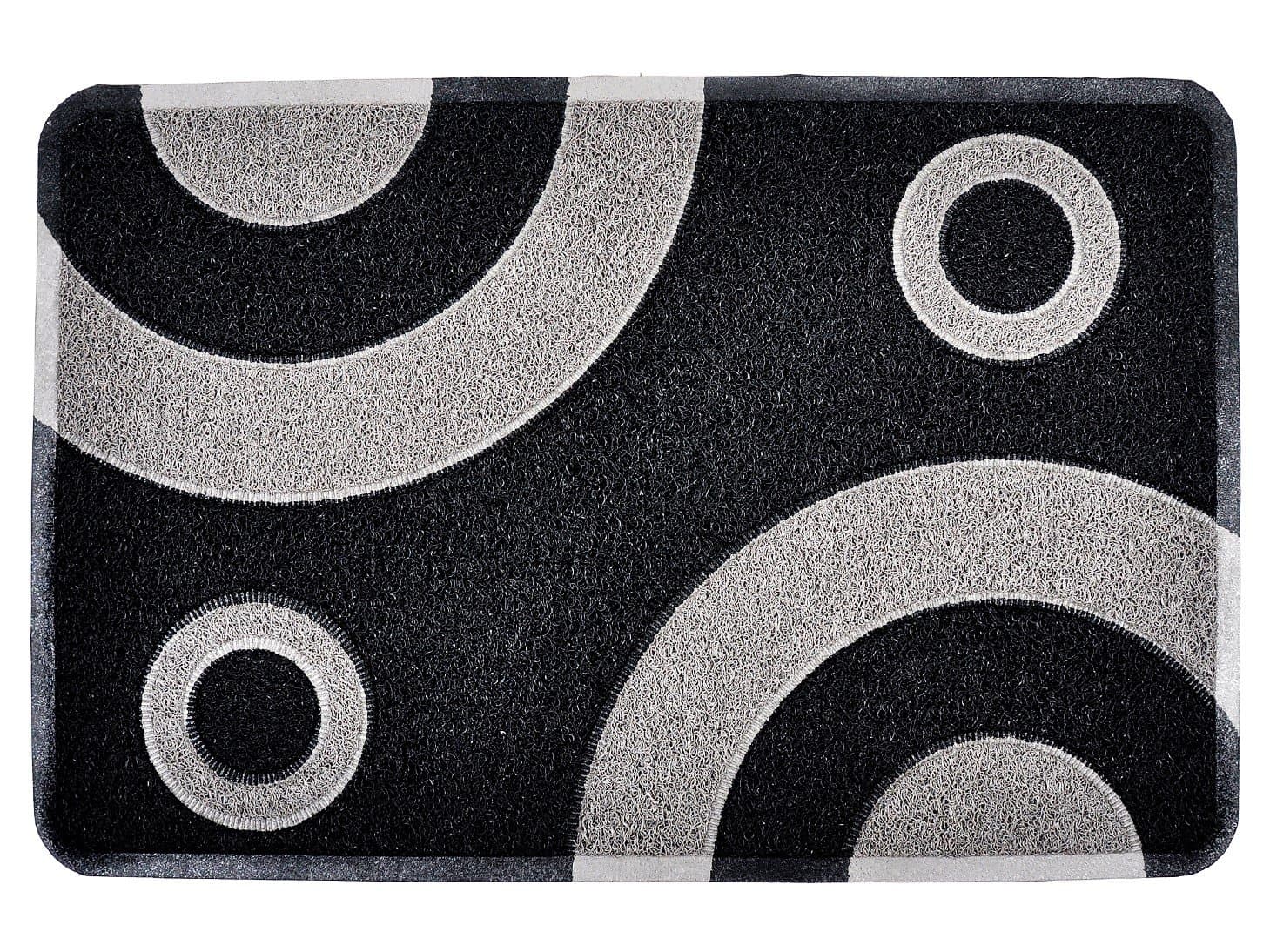 Doormat Bullseye Collection Black & Silver
