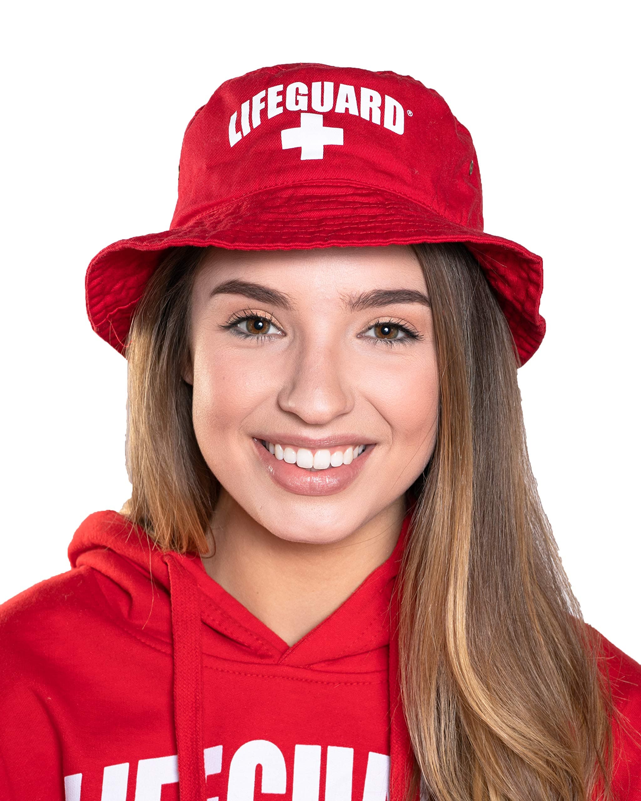 Officially Licensed Red Bucket Hat for Men & Women, Unisex Soft Cotton for Sun Beach Pool