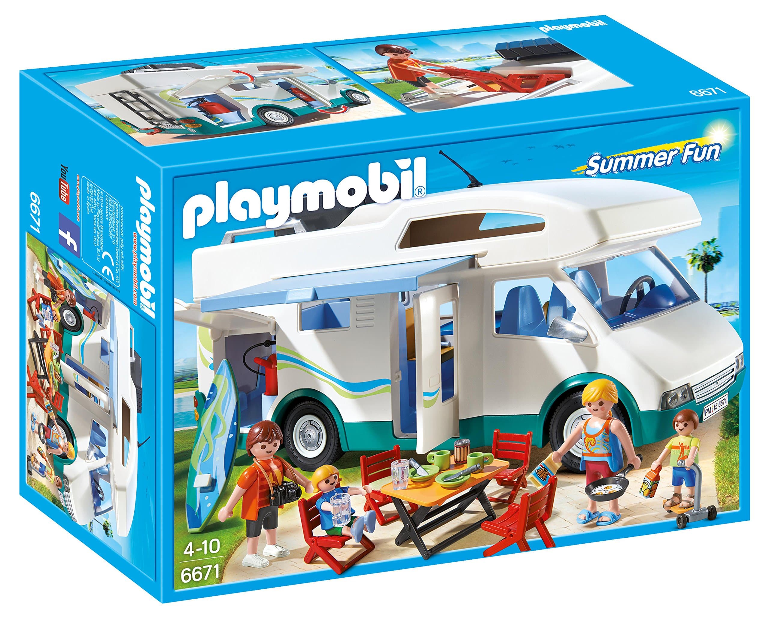 Playmobil 6671 Summer Fun Summer Camper, Fun Imaginative Role-Play, PlaySets Suitable for Children Ages 4+