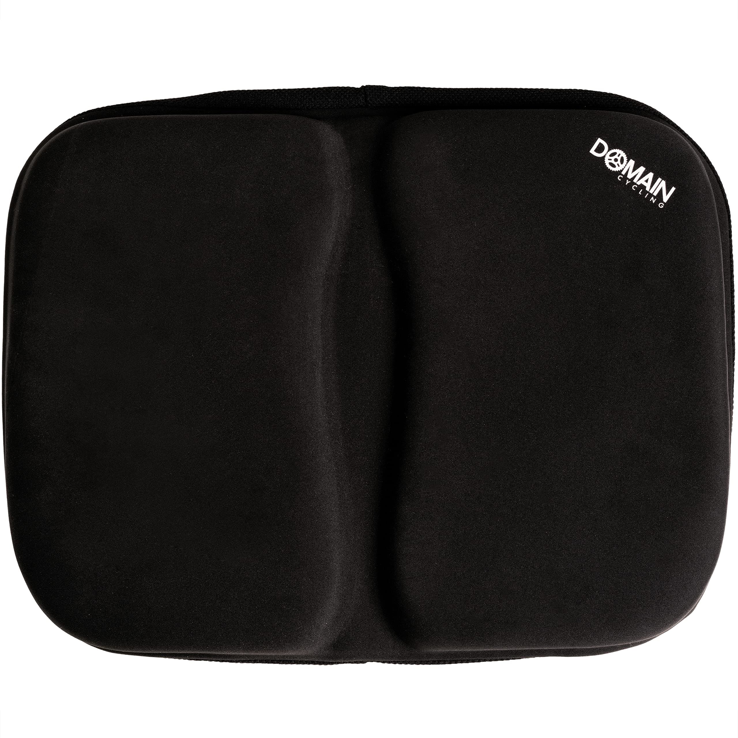 Domain Cycling Bike Seat Cushion for Recumbent Bike - Pad Gel Exercise Bike Seat Cover for Recumbent Bike Seat, Stationary Spin Bicycle Seat, Women and Men, 15.5in x 11.5in