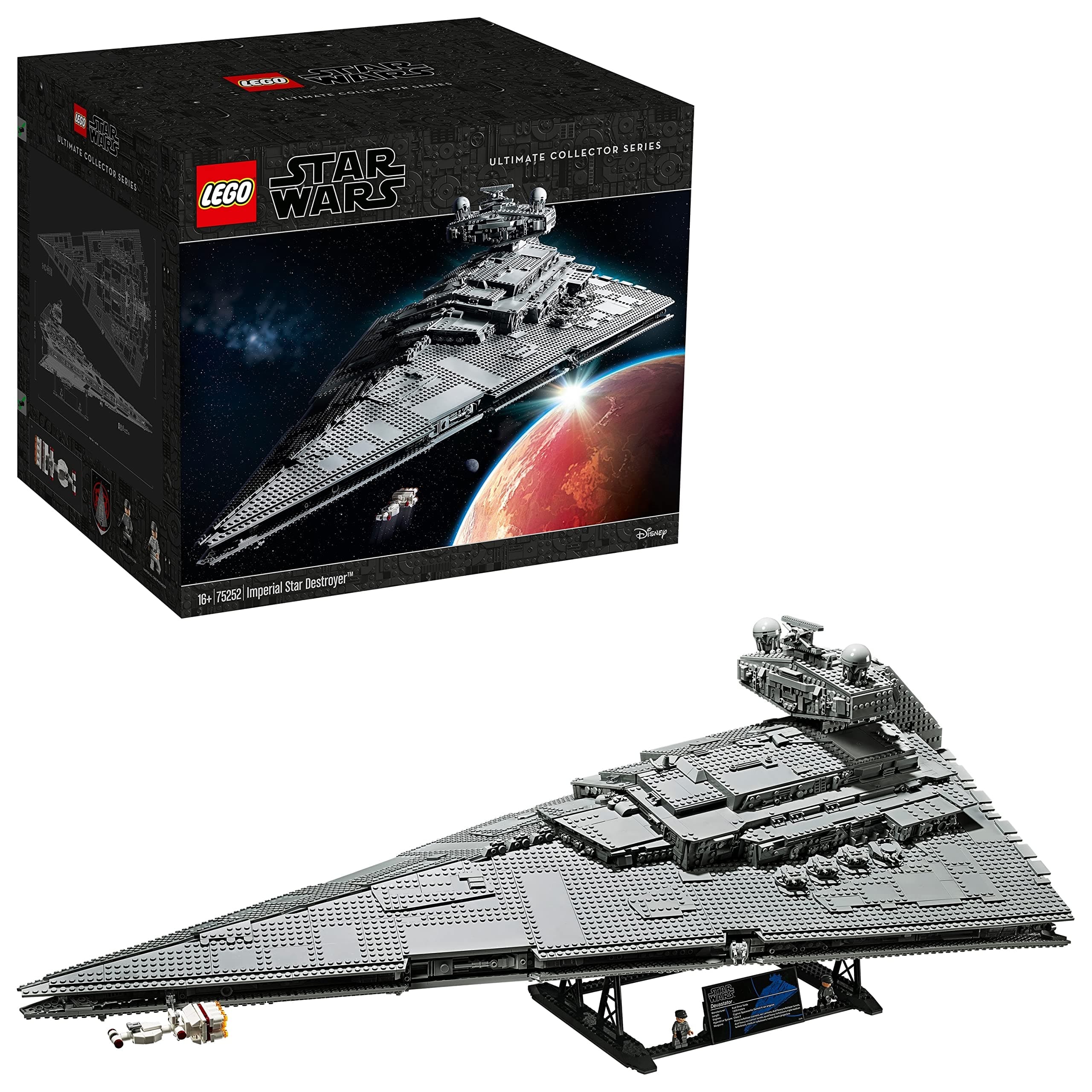75252 Star Wars Imperial Star Destroyer, Collectible Model Building kit, Ultimate Collector Series, Home Décor Gift Idea