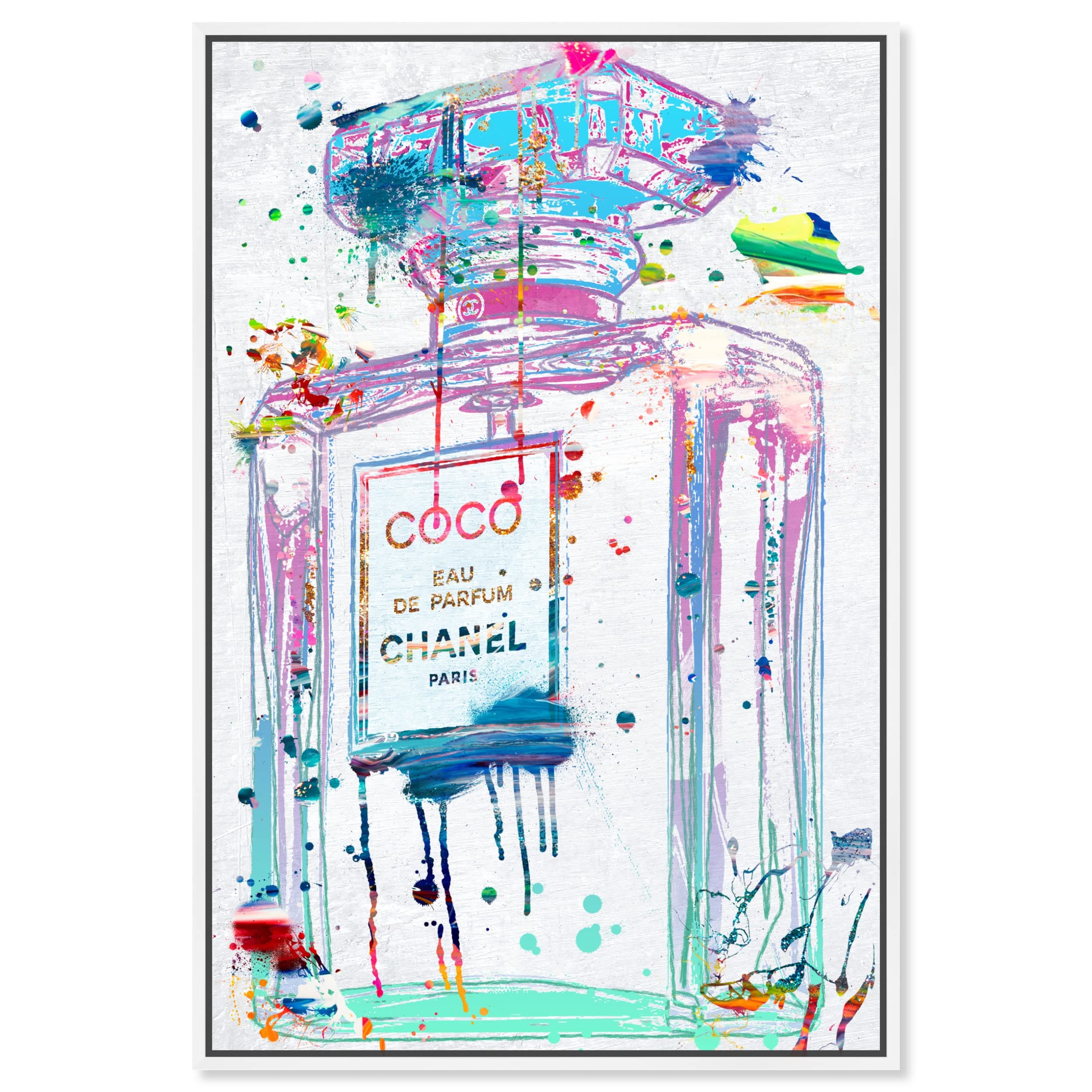 The Oliver Gal Artist Co.The Oliver Gal Artist Co. Fashion and Glam Contemporary Canvas Wall Art Comme Des Garcon Living Room Bedroom and Bathroom Home Decor 16 in x 24 in Purple and Blue