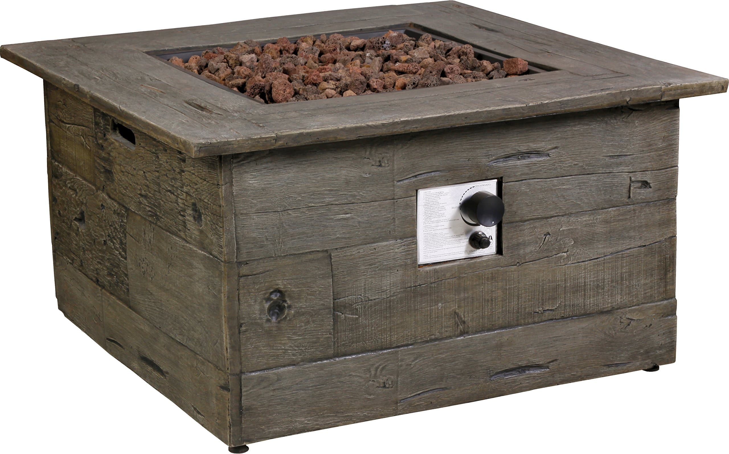 Bond Manufacturing 67518 Galleon 34-Inch Gas Fire Table, Height: 20", Brown