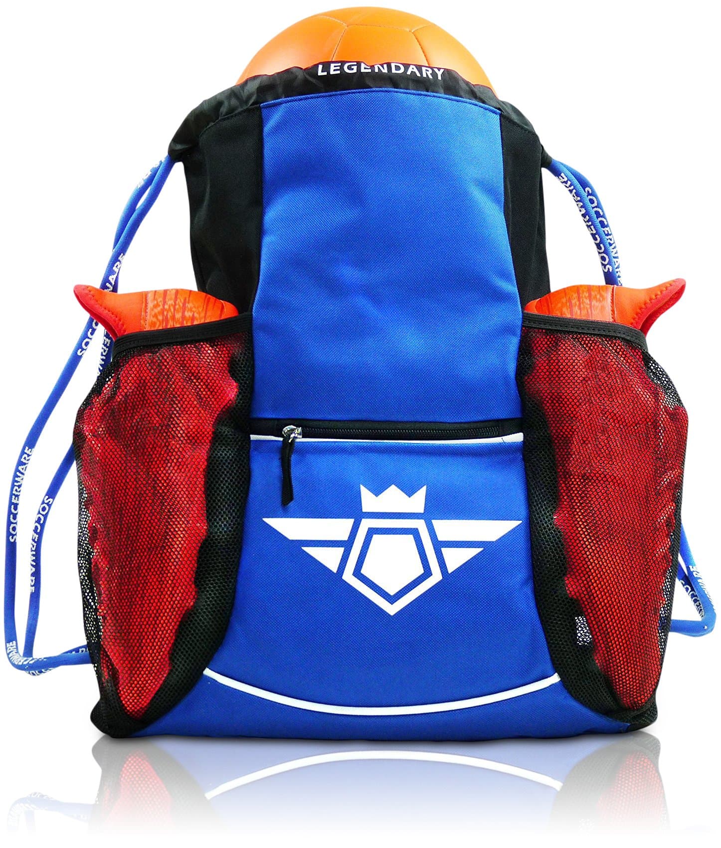Soccer Bag Backpack - Youth & Kids, Organize Sports Gym Equipment - Boys Girls