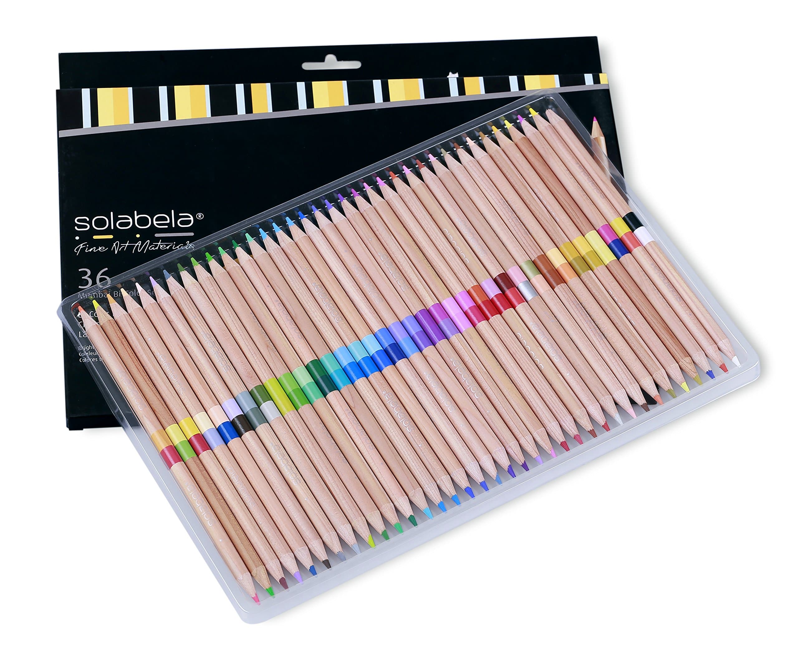 Solabela® Mumbai 36 Bi-Color Pencil Set -72 Colors