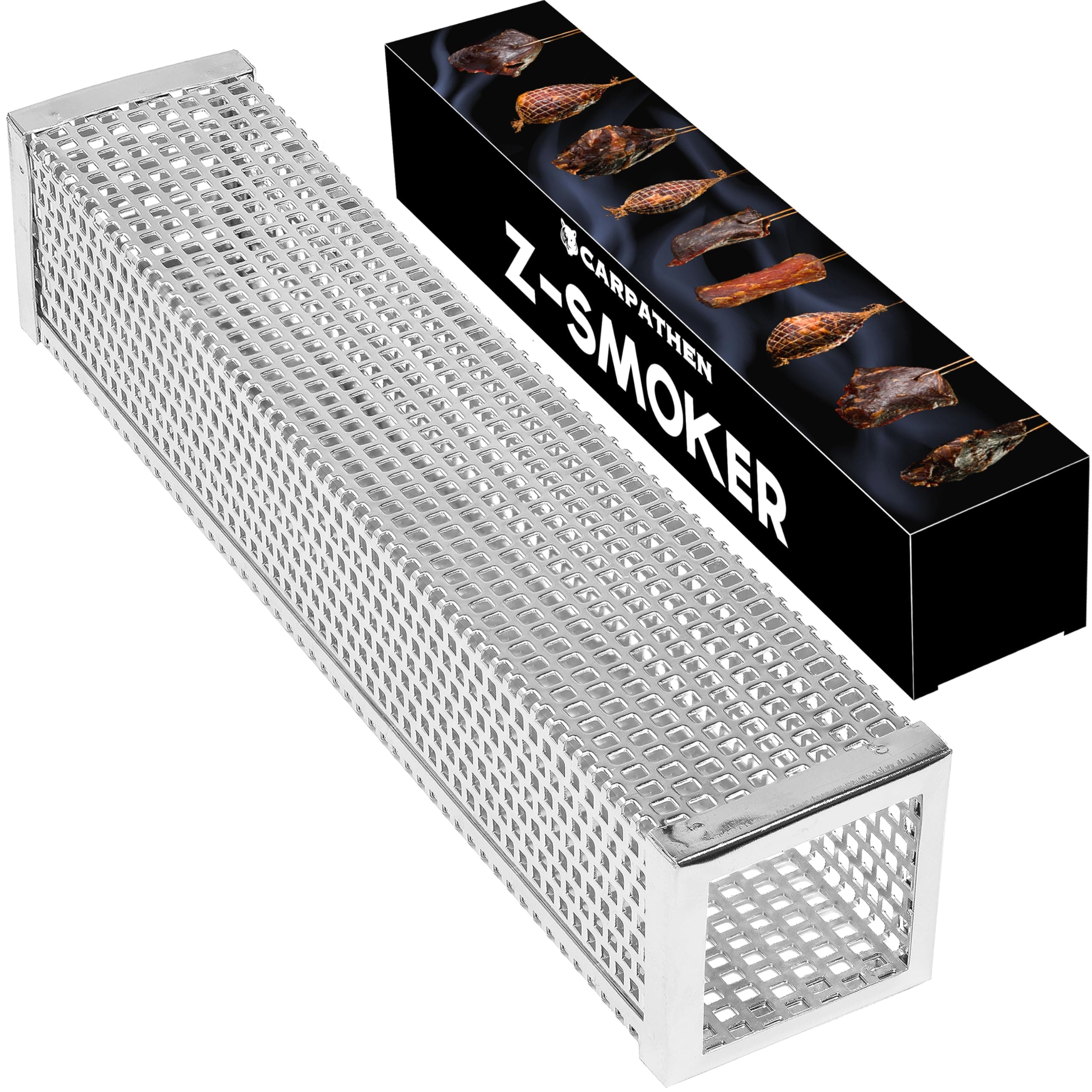 Carpathen Smoke Tube - Pellet Smoker for Gas Grill, Electric, Charcoal Grills or Smokers - Billows 5 Hours of Amazing Cold Smoke Ideal for Smoking Cheese, Fish, Pork, Beef, Nuts - Stainless Steel