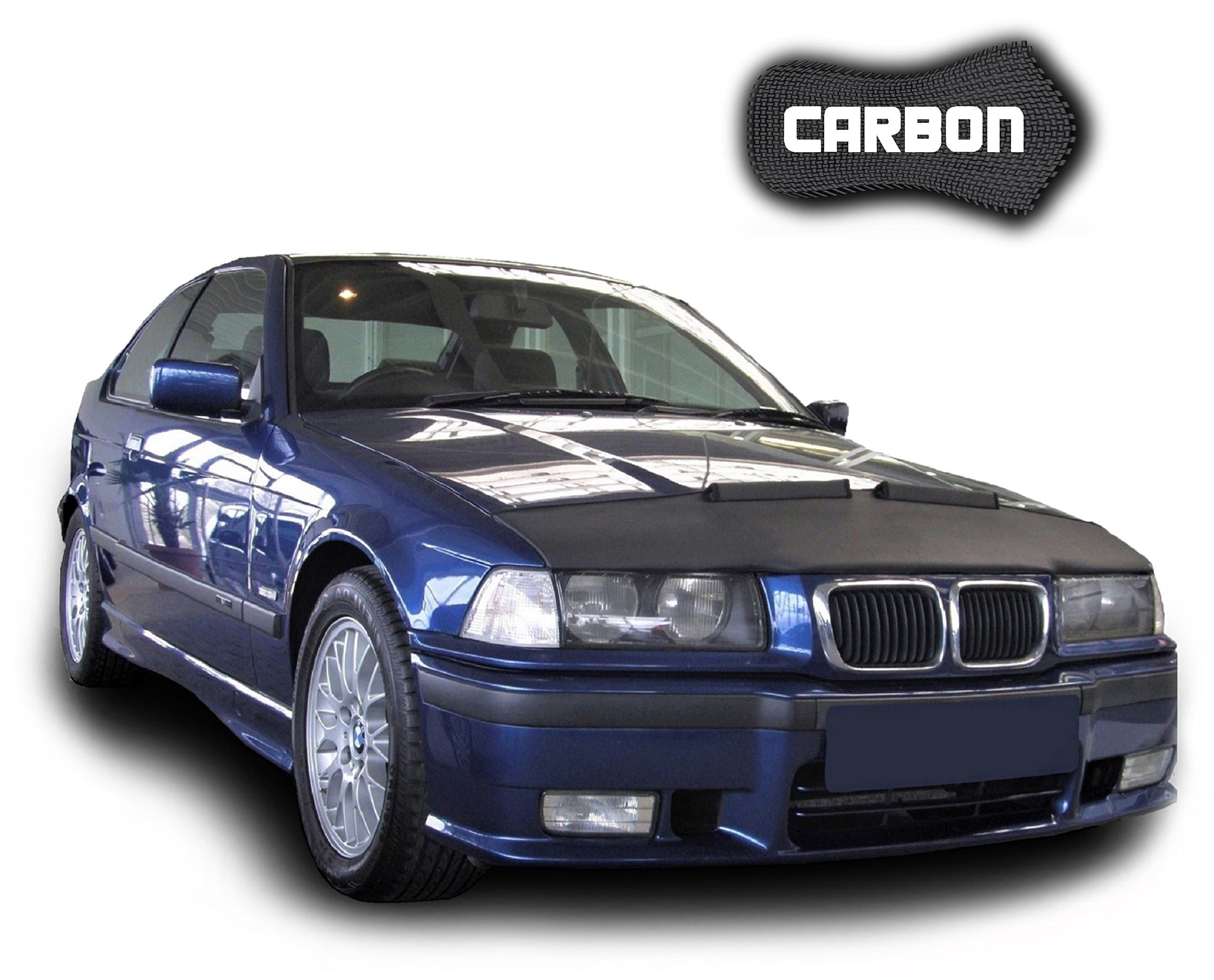 Hood Bra for BMW 3 E36 CARBON Bonnet Car Bra Front End Cover Nose Mask Stoneguard Protector TUNING