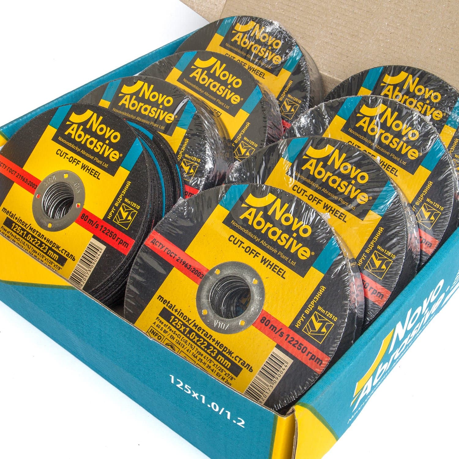 NOVOABRASIVE Metal Cutting Discs 125mm x 1mm (Pack of 200 PCS) for Angle Grinder Use for Cut Metal, Stainless Steel, Steel and Non-Ferrous Metals