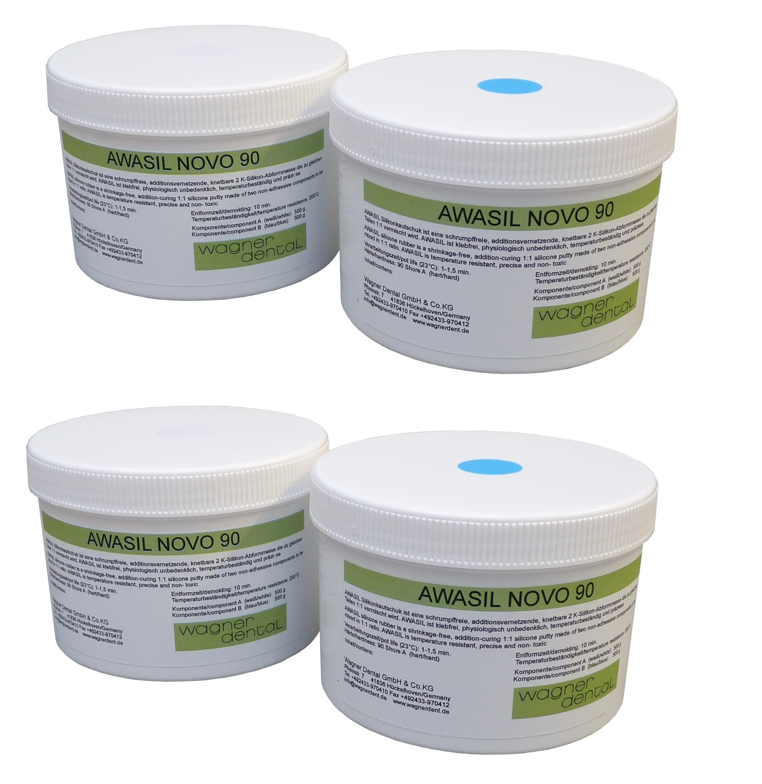 AWASIL NOVO 90 Silicone Rubber Kneadable Moulding Compound 90 Shore A 2 kg