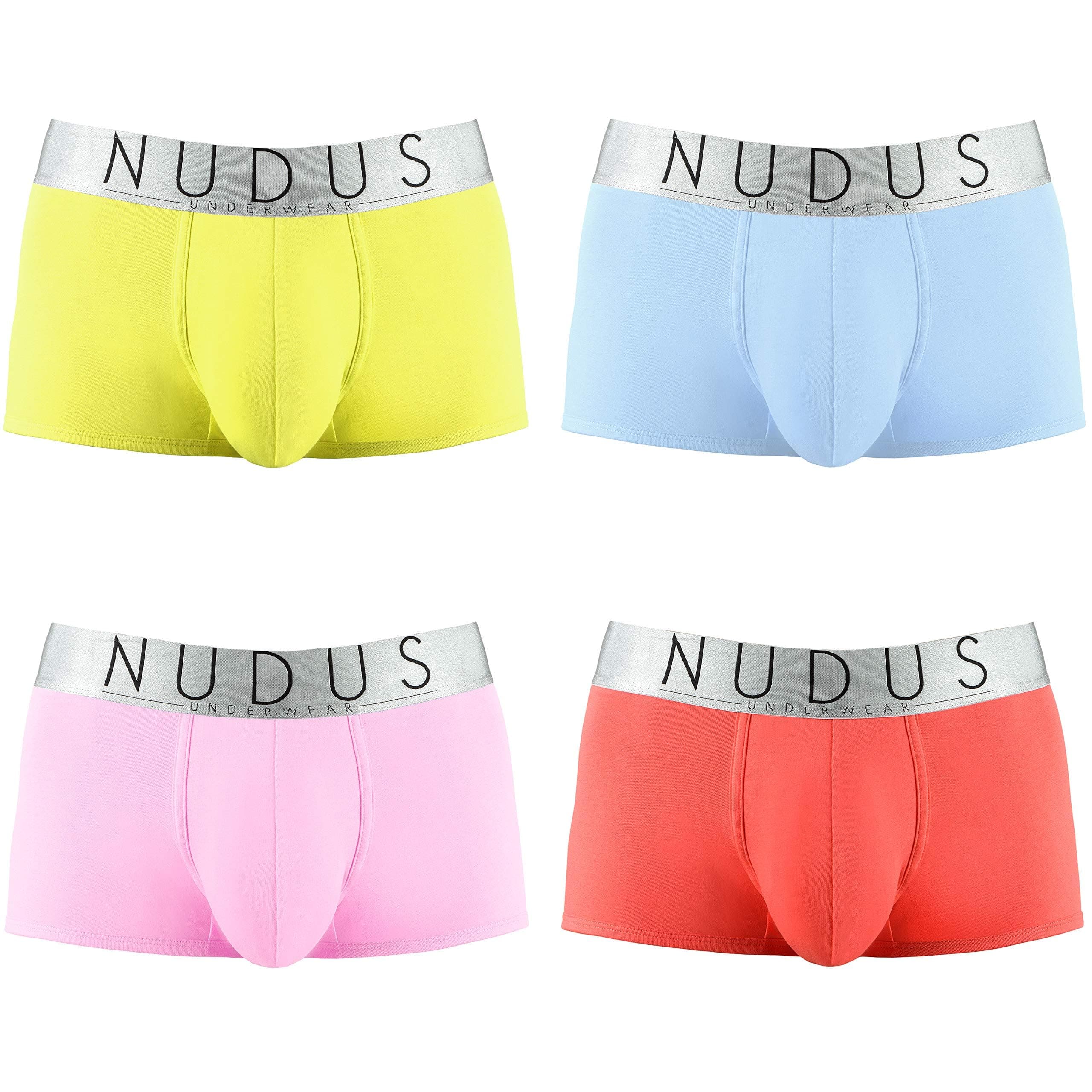 Sponsored Ad - NUDUS Men's Cotton Underwear Pack of 4 Gift Box - Briefs - Trunks - Boxer Briefs