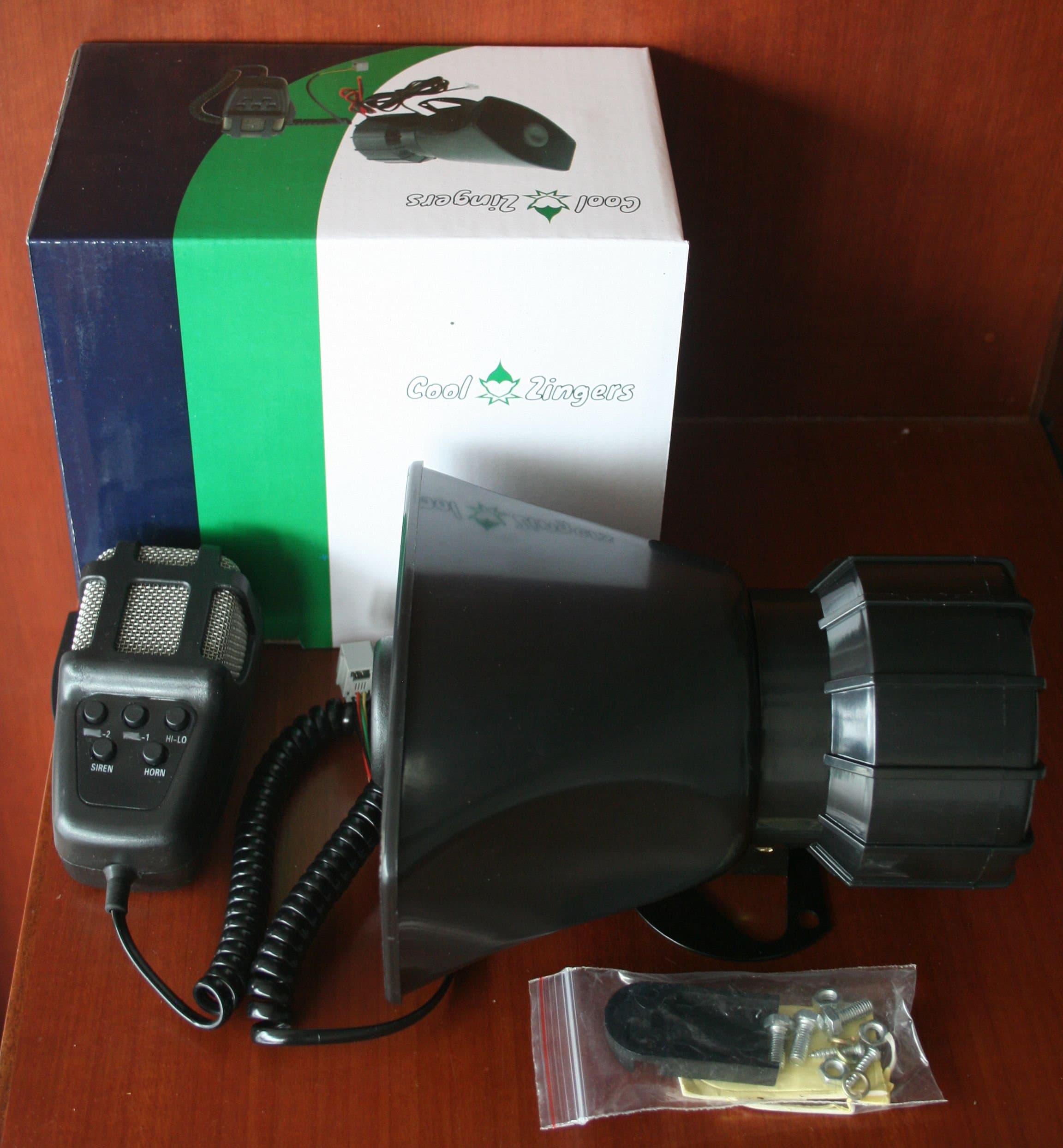 100 Watt Police Siren 5 Sound Emergency Vehicle Warning Speaker PA System Microphone 12v 100W