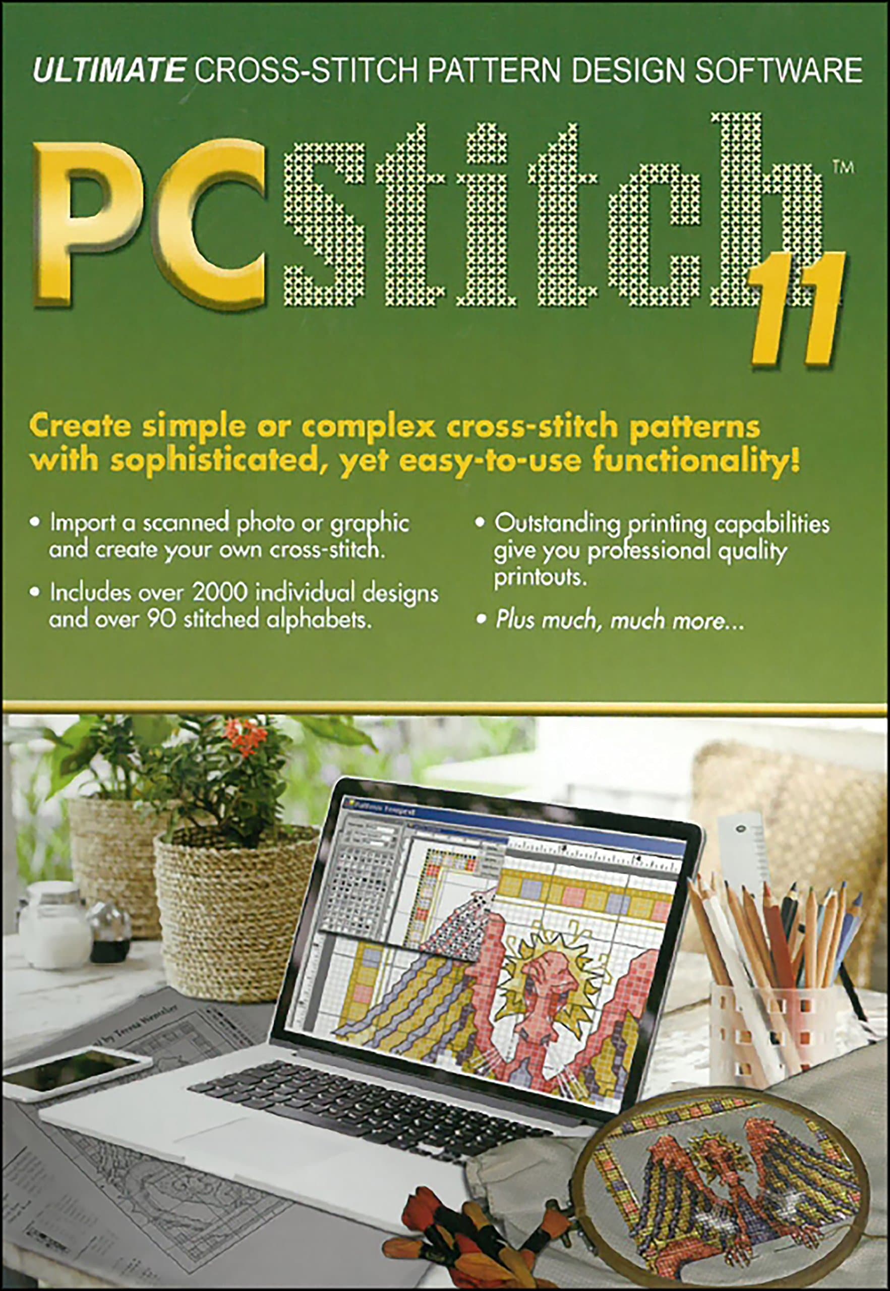 M & R Technologies Pc Pro Cross Stitch Software Version 11, Multicoloured, 19.3 x 13.71 x 3.55 cm