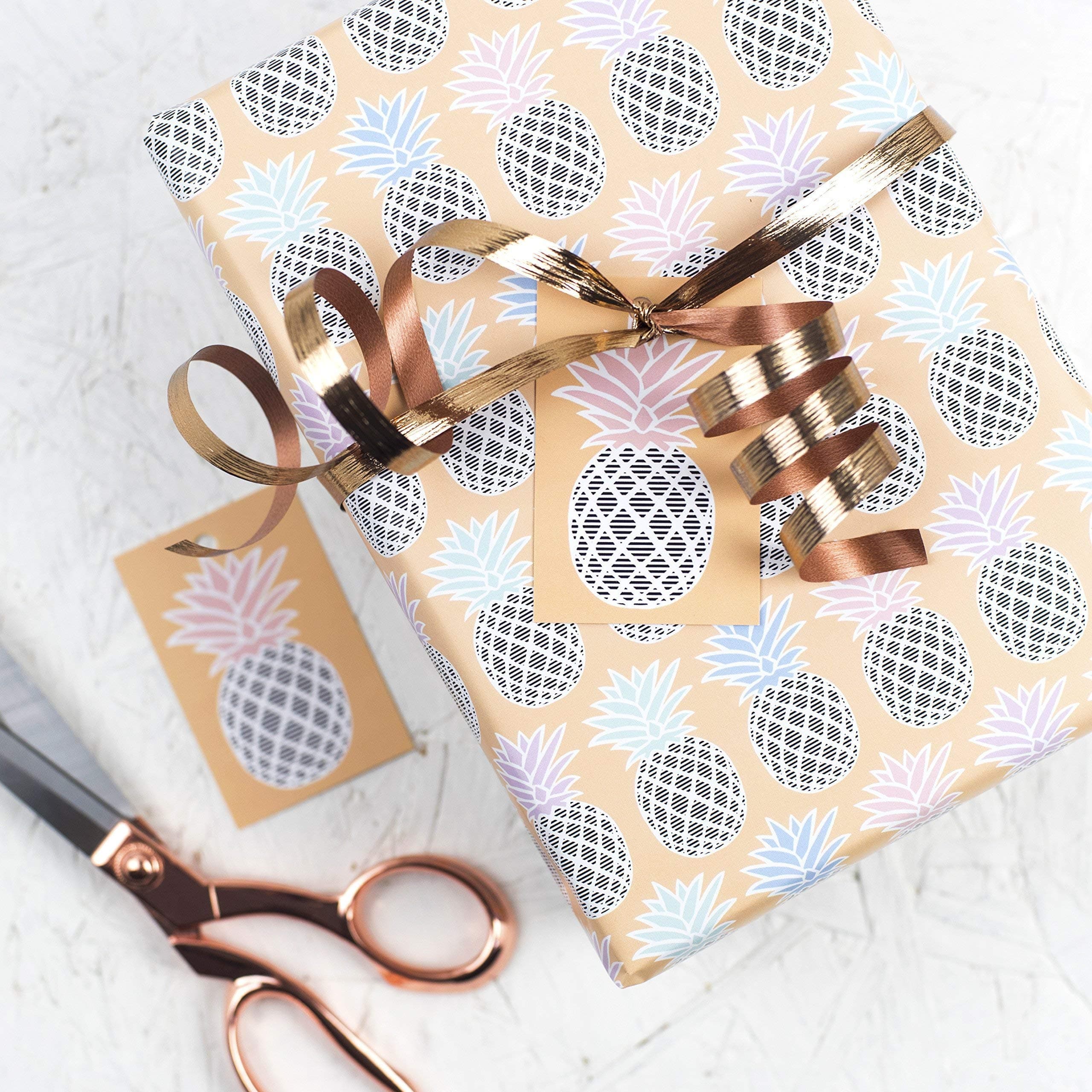 Pineapple Gift Wrap - Birthday Wrap - Wrapping Paper - Pineapple Gift Wrap - Wrapping Paper Roll - Wrapping Paper Love - Gift Paper - Wrapping Paper Sheets - Various Colours