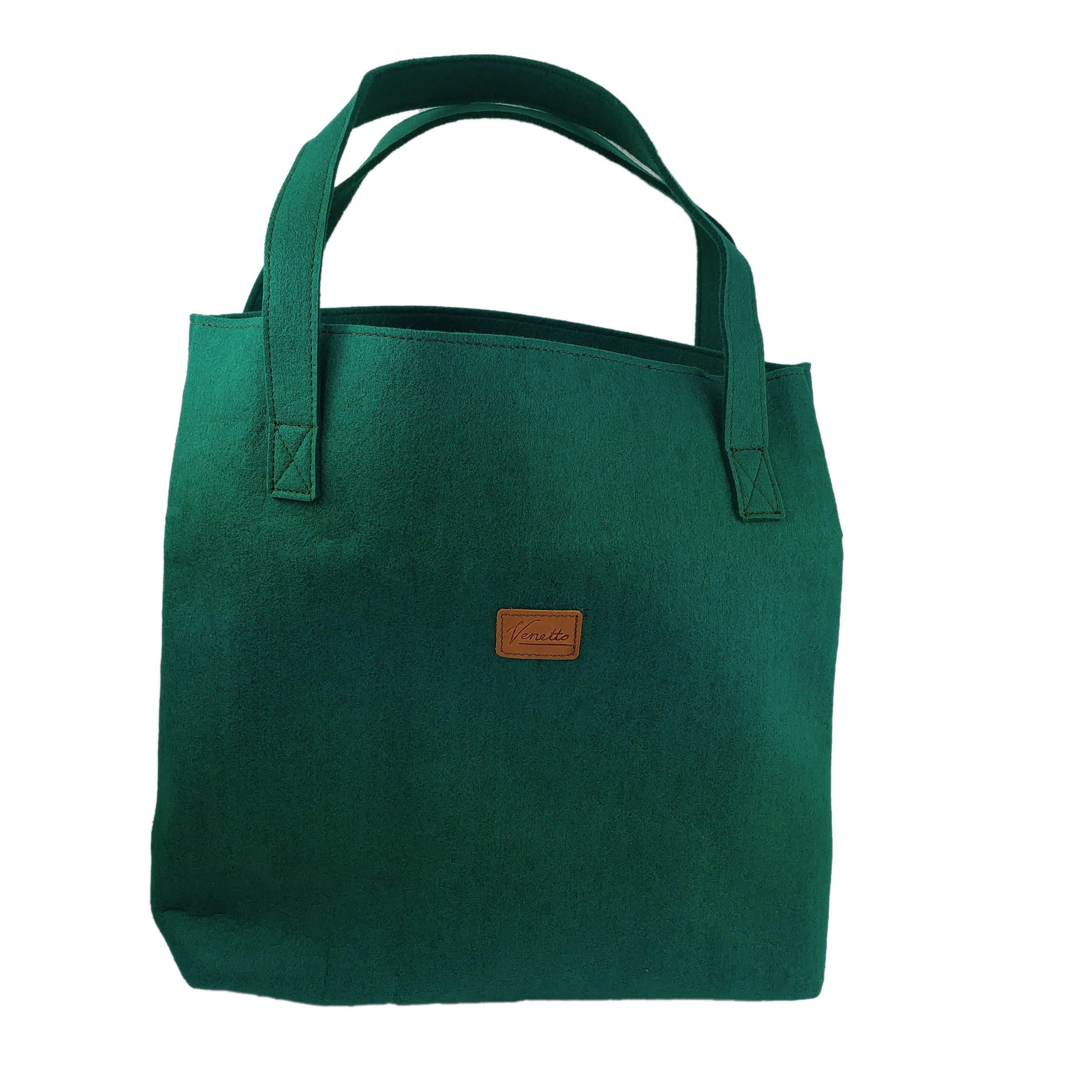 Shopper shopping bag, women's handbag made of felt, very light with purse, integrated purse, removable
