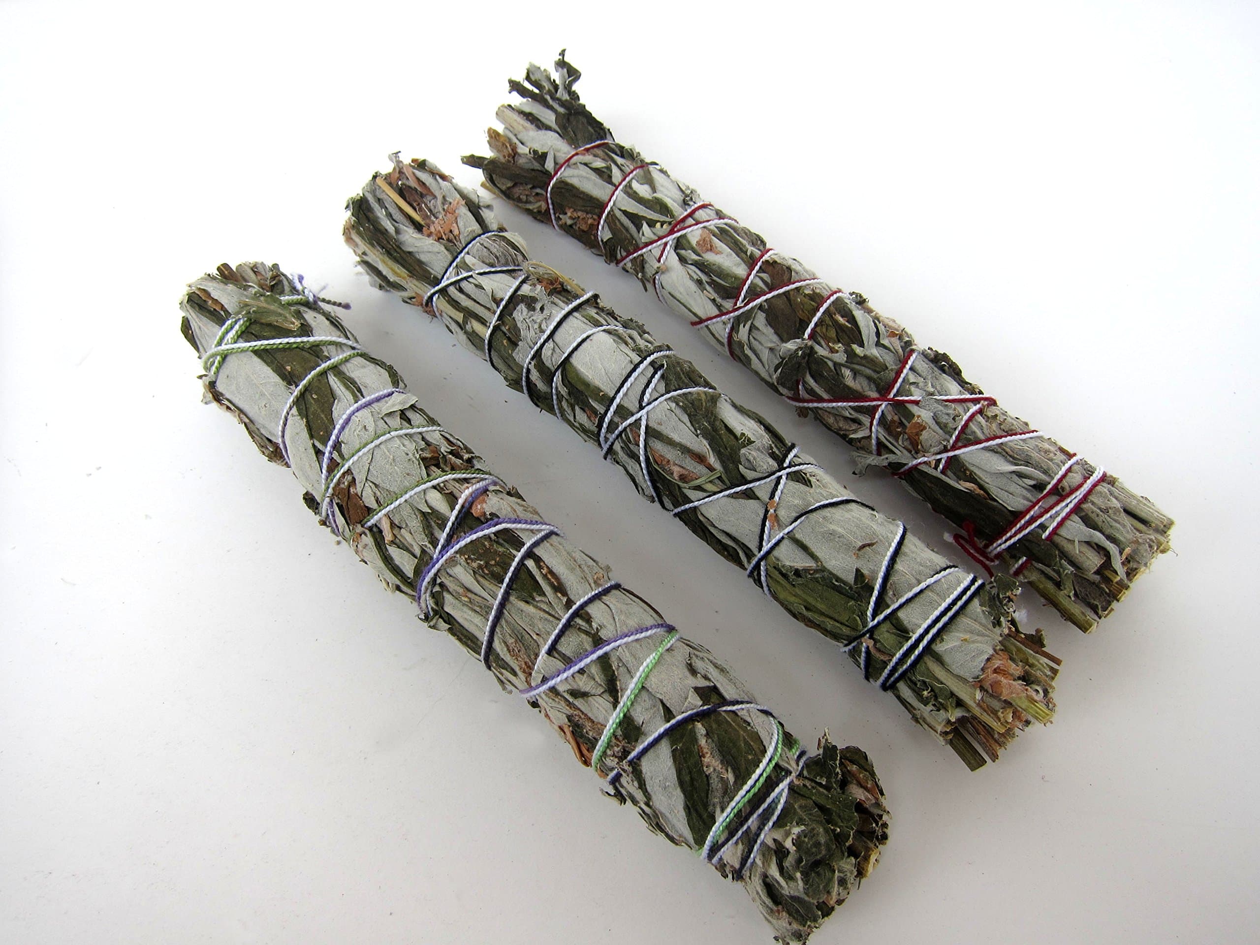 Black Sage (Mugwort) Smudge Stick Bundle of 3 Large 8inch