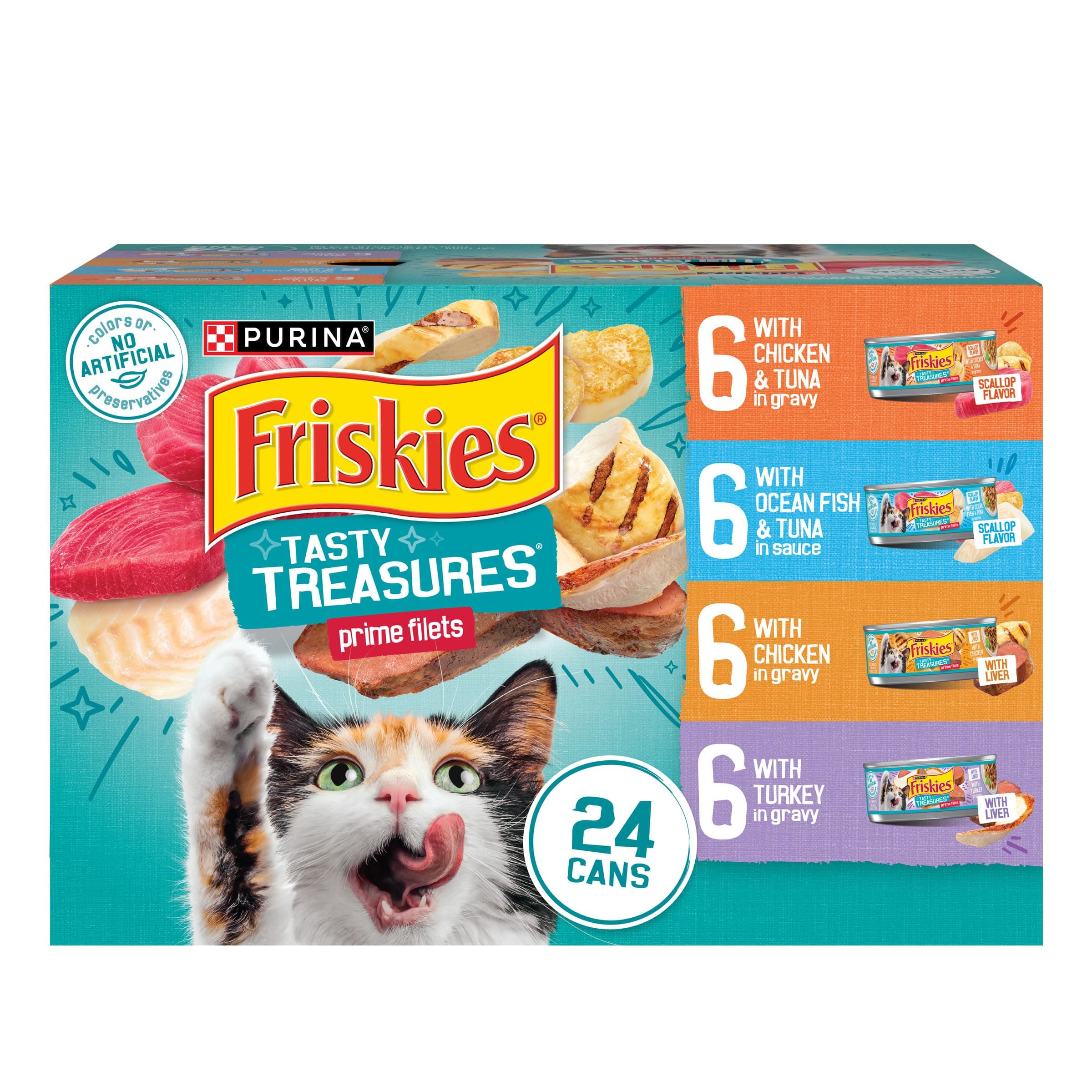 Friskies Tasty Treasures, 24/5.5oz Cans by Friskies