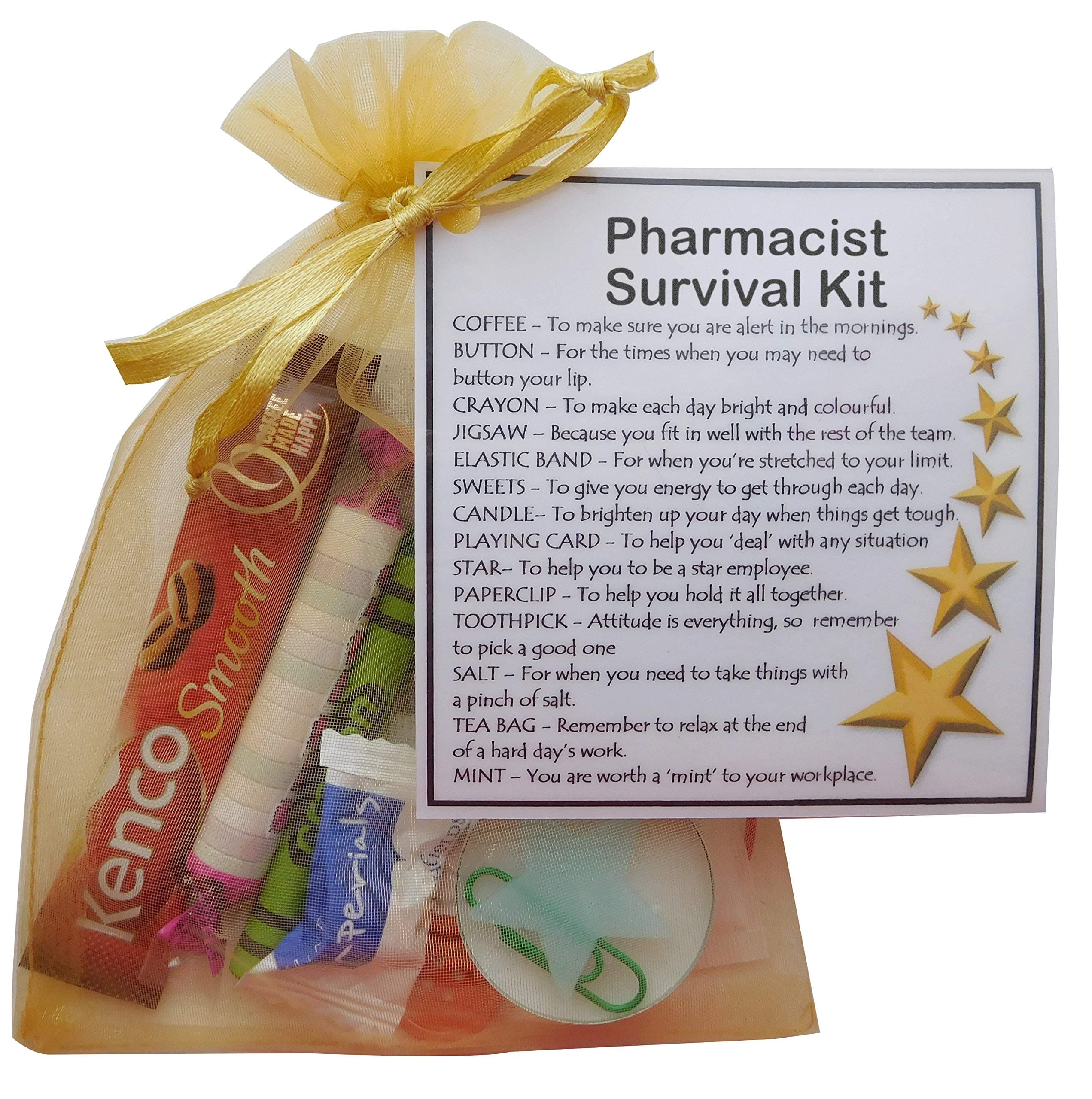 SMILE GIFTS UKPharmacist Survival Kit (New job, Pharmacist gift, Secret santa gift for Pharmacist gift)