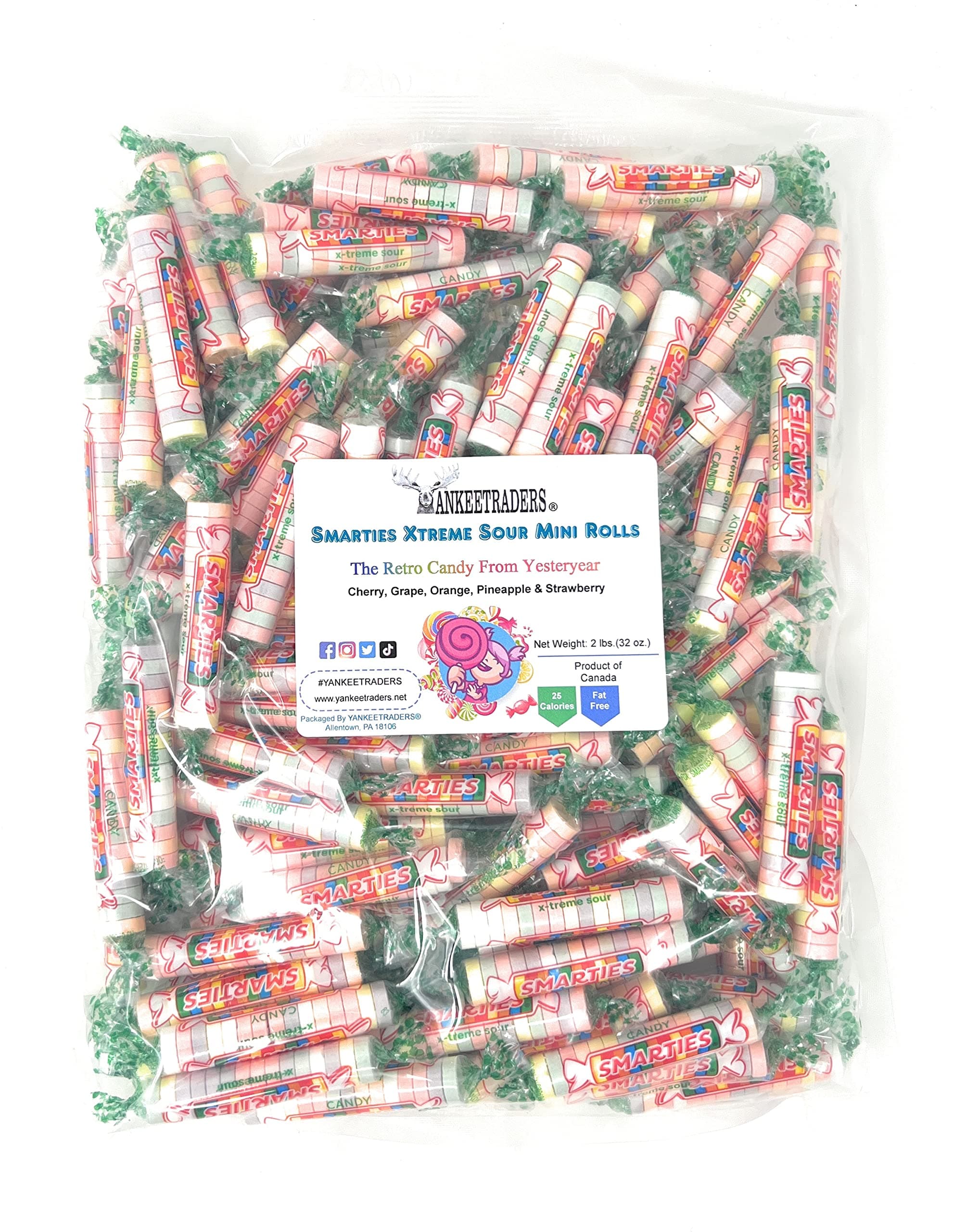 Xtreme Sour Candy, 2 Pound Bulk Bag
