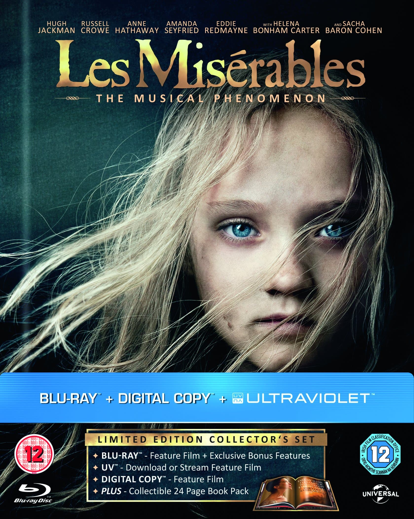 Les Misérables - Limited Edition Digibook (Blu-ray + Digital Copy + UV Copy) [2012]
