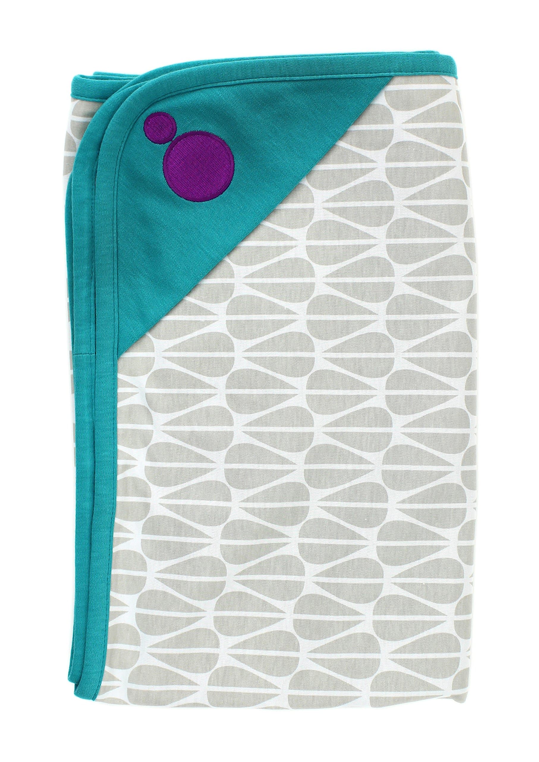 BELLY ARMOR Anti-Radiation Belly Blanket Chic Organic (Healthy Child Edition, Turquoise, 30 x 35 inches) | Radiation-shielding Baby Blanket | EMF Protection for Pregnancy, Fertility, Early Childhood