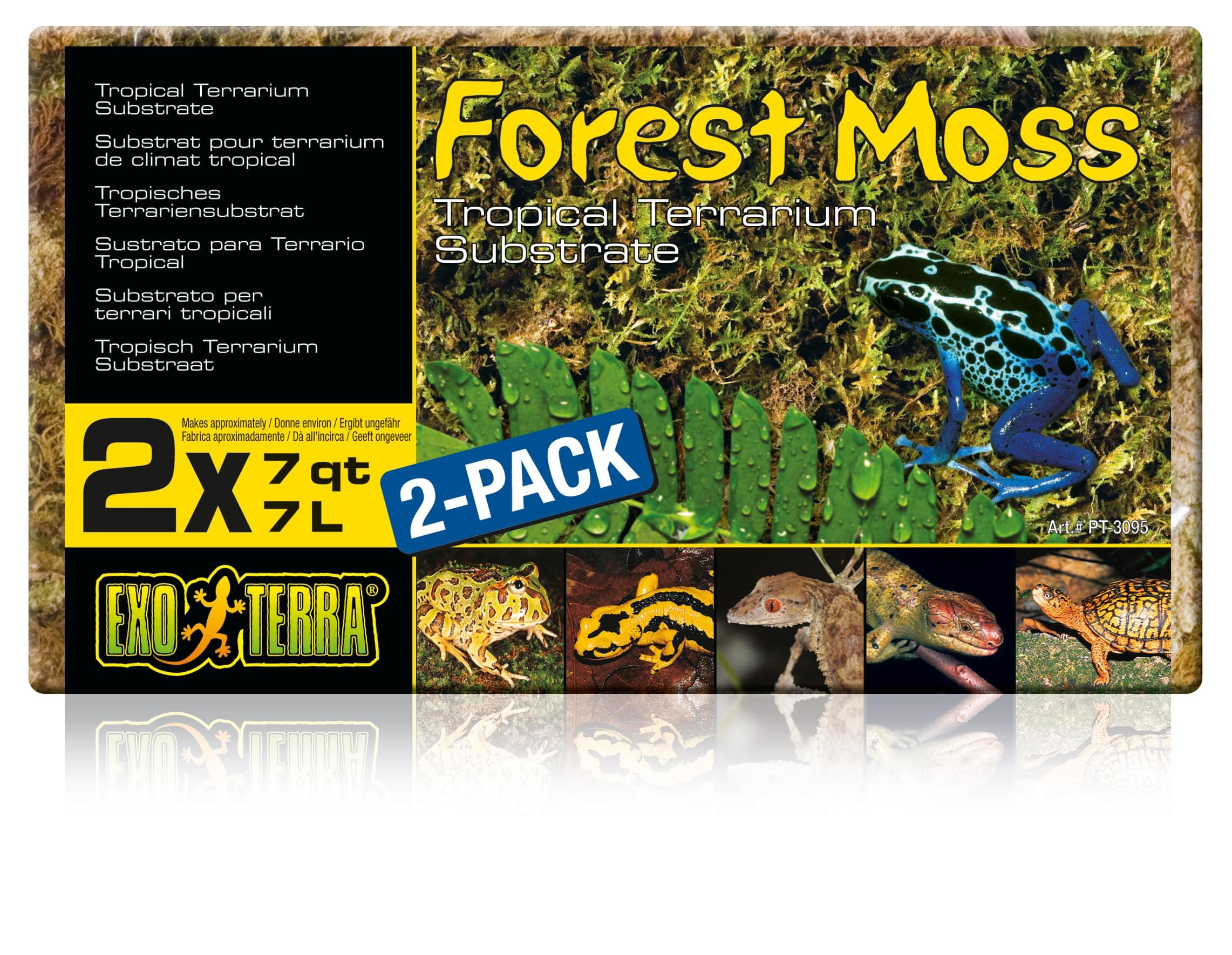 Exo Terra Forest Plume Moss, 7 Quarts, 2-Pack