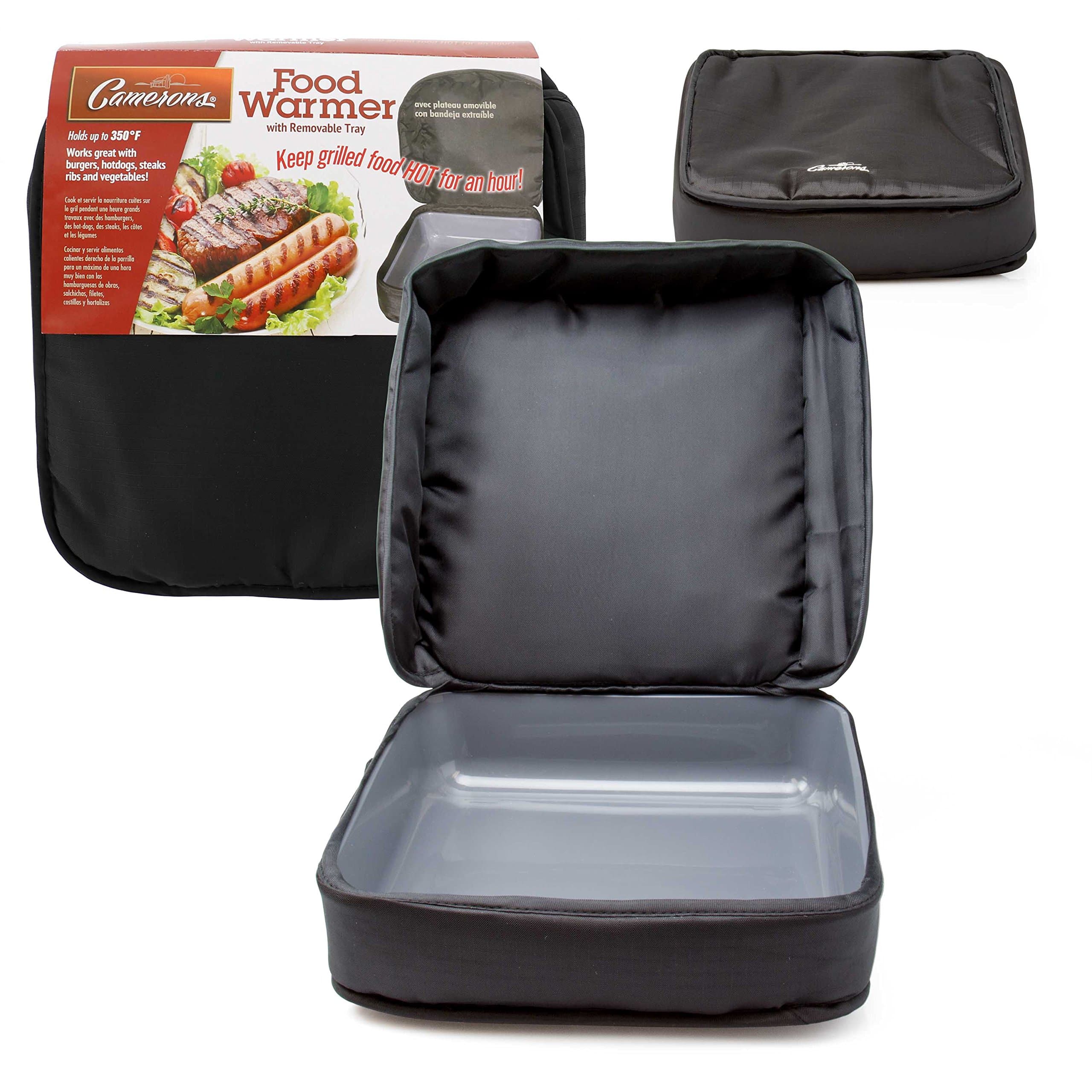 Grill Warmer - Portable Food Carrier - Keeps Food Right Off The Grill Warm Up To One Hour