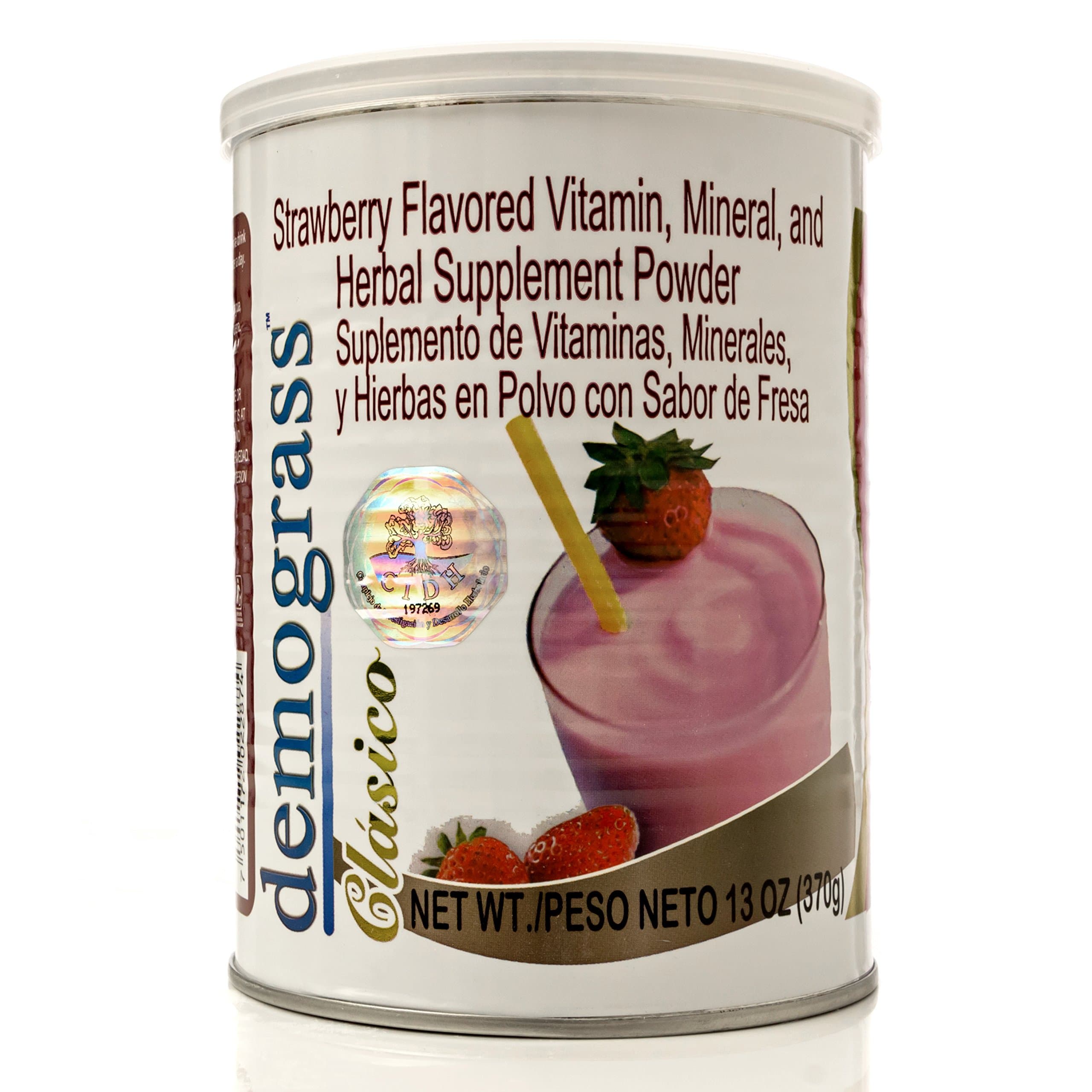 Malteada Demograss Fresa (370g) Strawberry-Flavored Demograss Shake