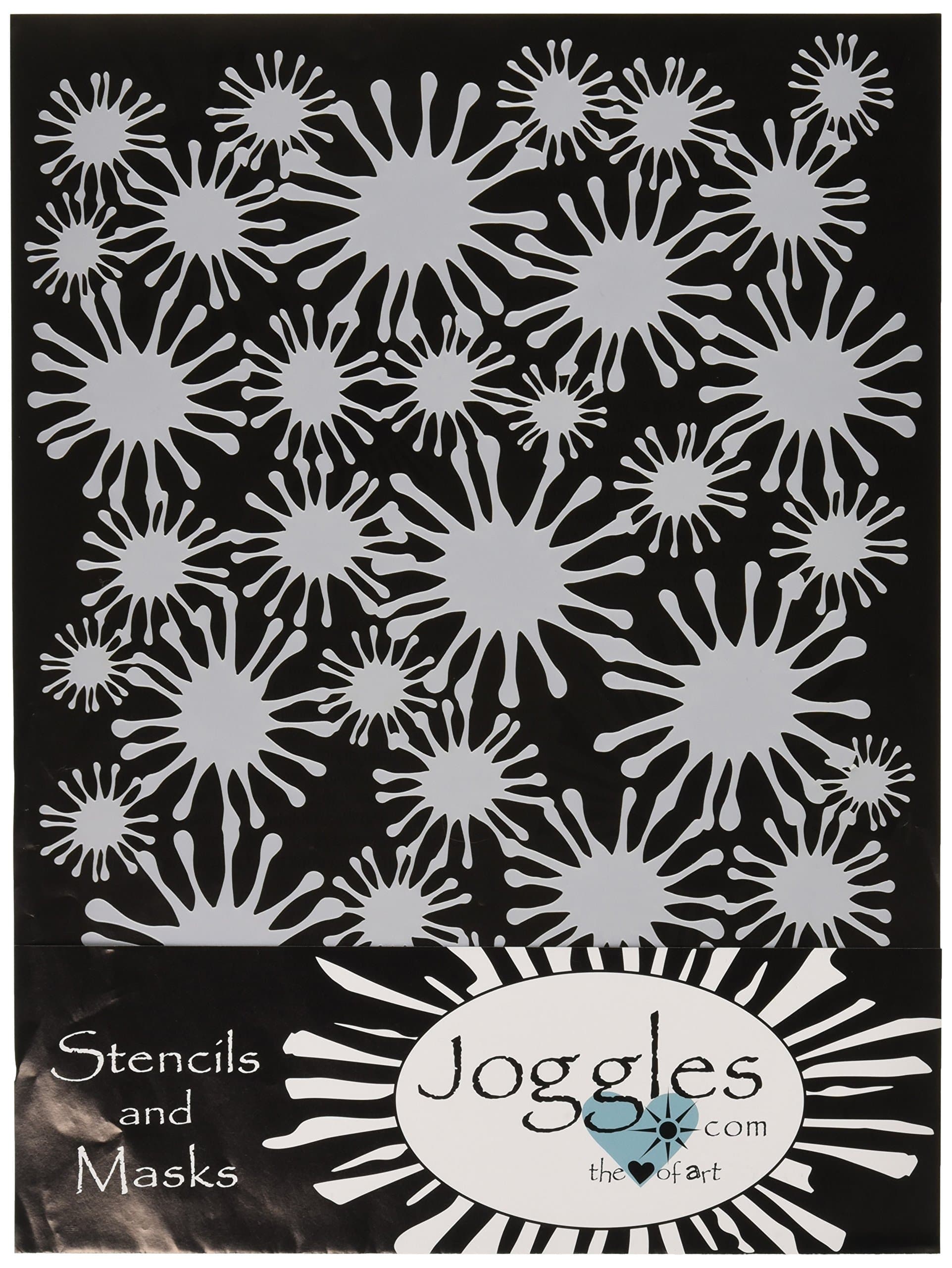 Joggles Stencil 9 x 12-inch-Star Flower Mask