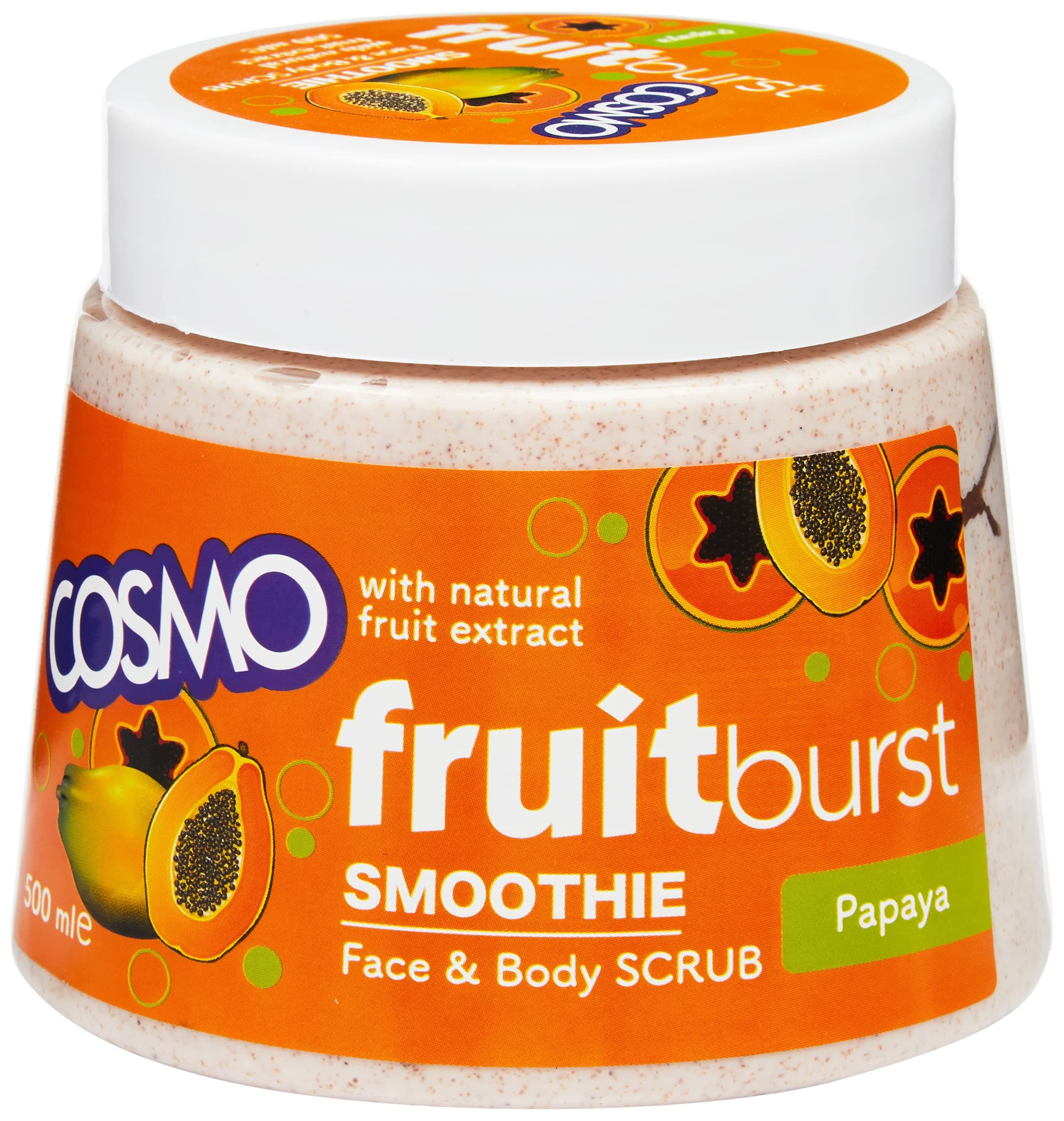 cosmetics Fruitburst Papaya Body Scrub, 500 ml