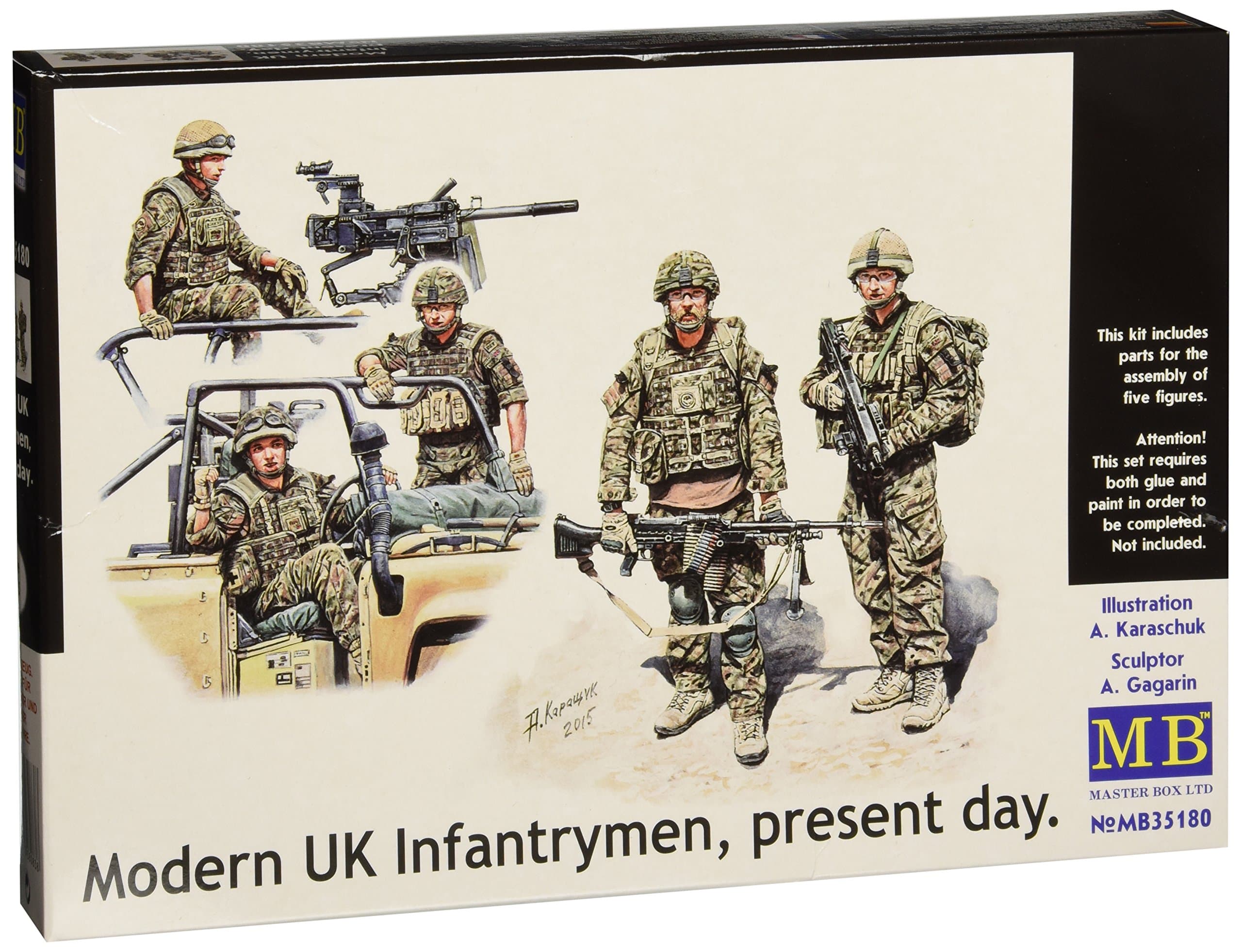 Masterbox 1:35 Scale Modern UK Infantrymen, present day Figure,