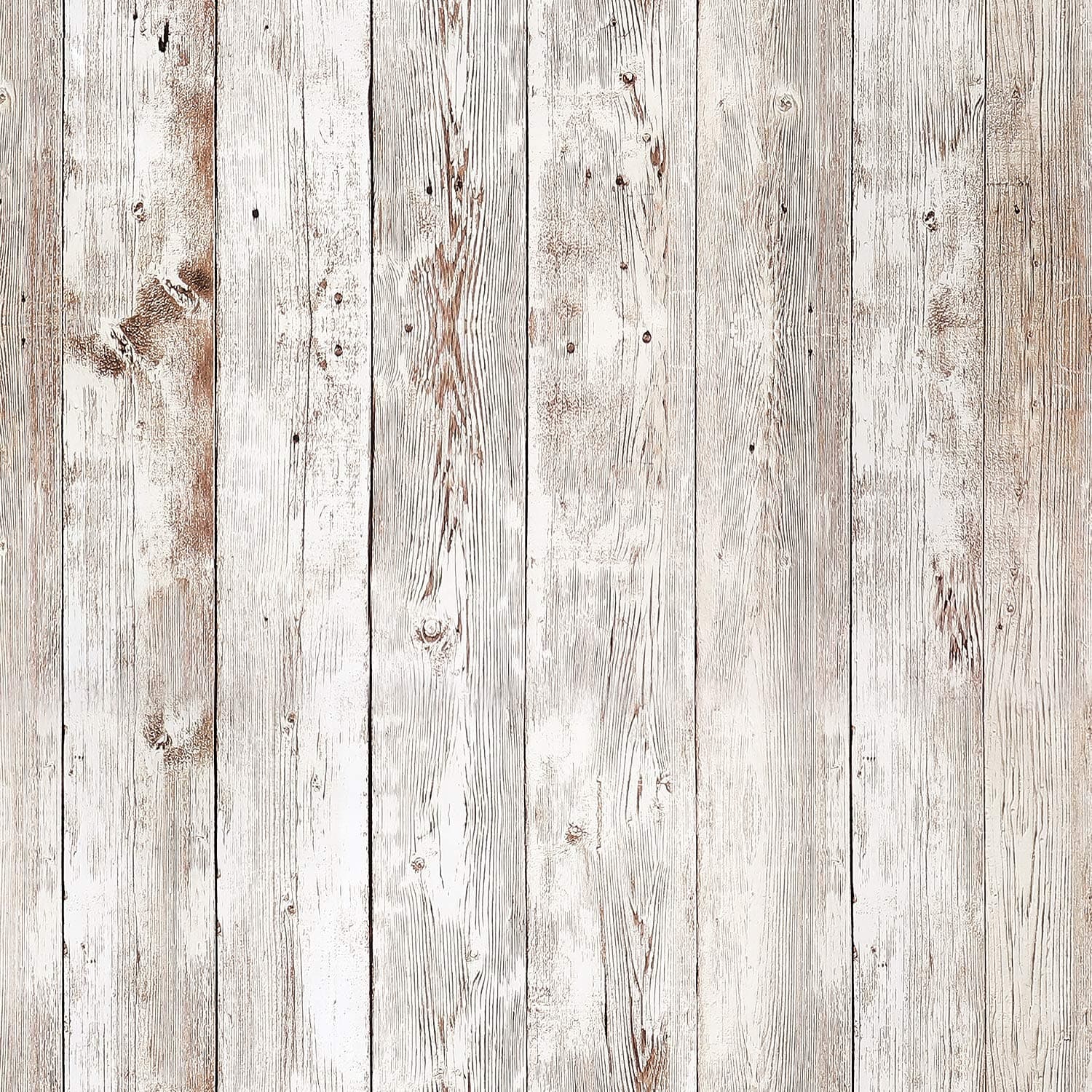 Wood Effect Sticky Back Plastic Shabby Chic Wallpaper